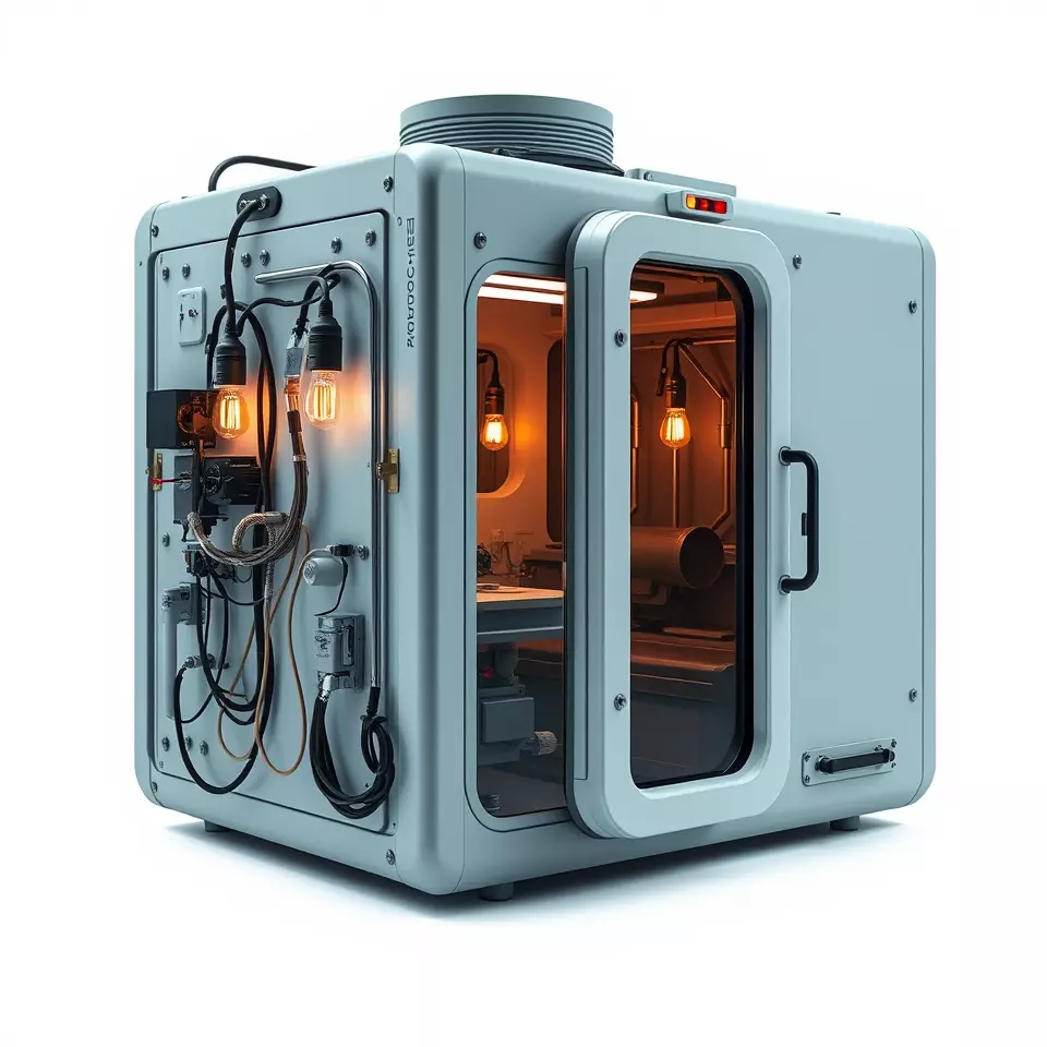 Industrial SciFi Control Room model pack Low-poly 3D model_2