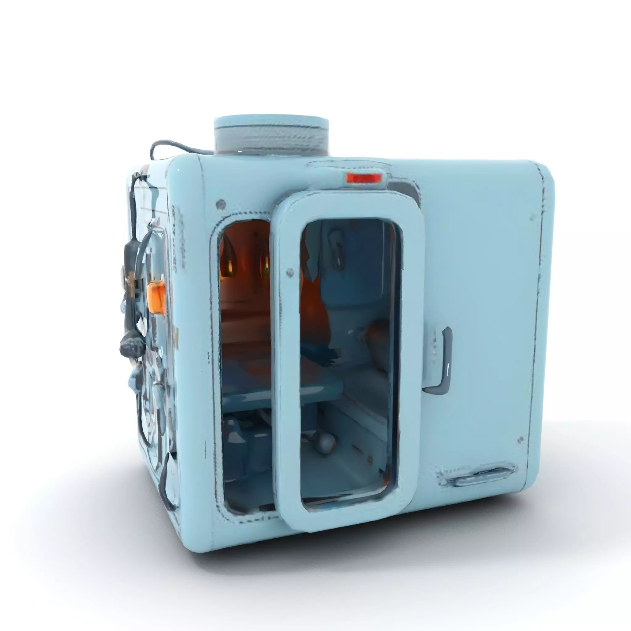 Industrial SciFi Control Room model pack Low-poly 3D model_13