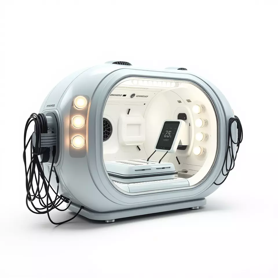 Futuristic Medical Chamber Model Pack Low-poly 3D model_2