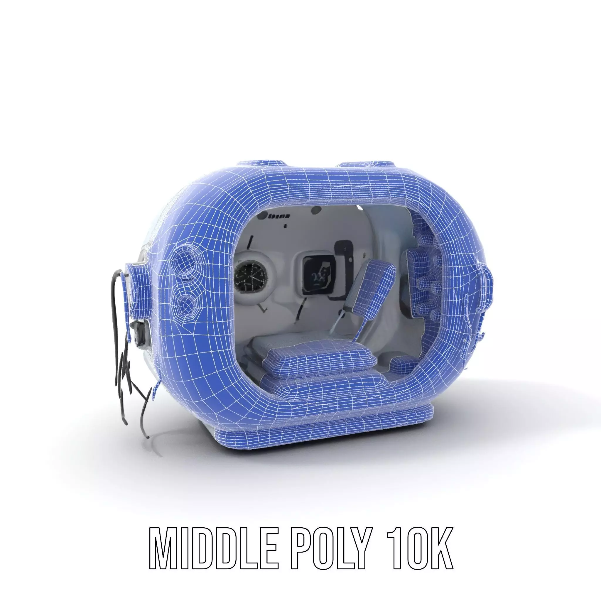 Futuristic Medical Chamber Model Pack Low-poly 3D model_11