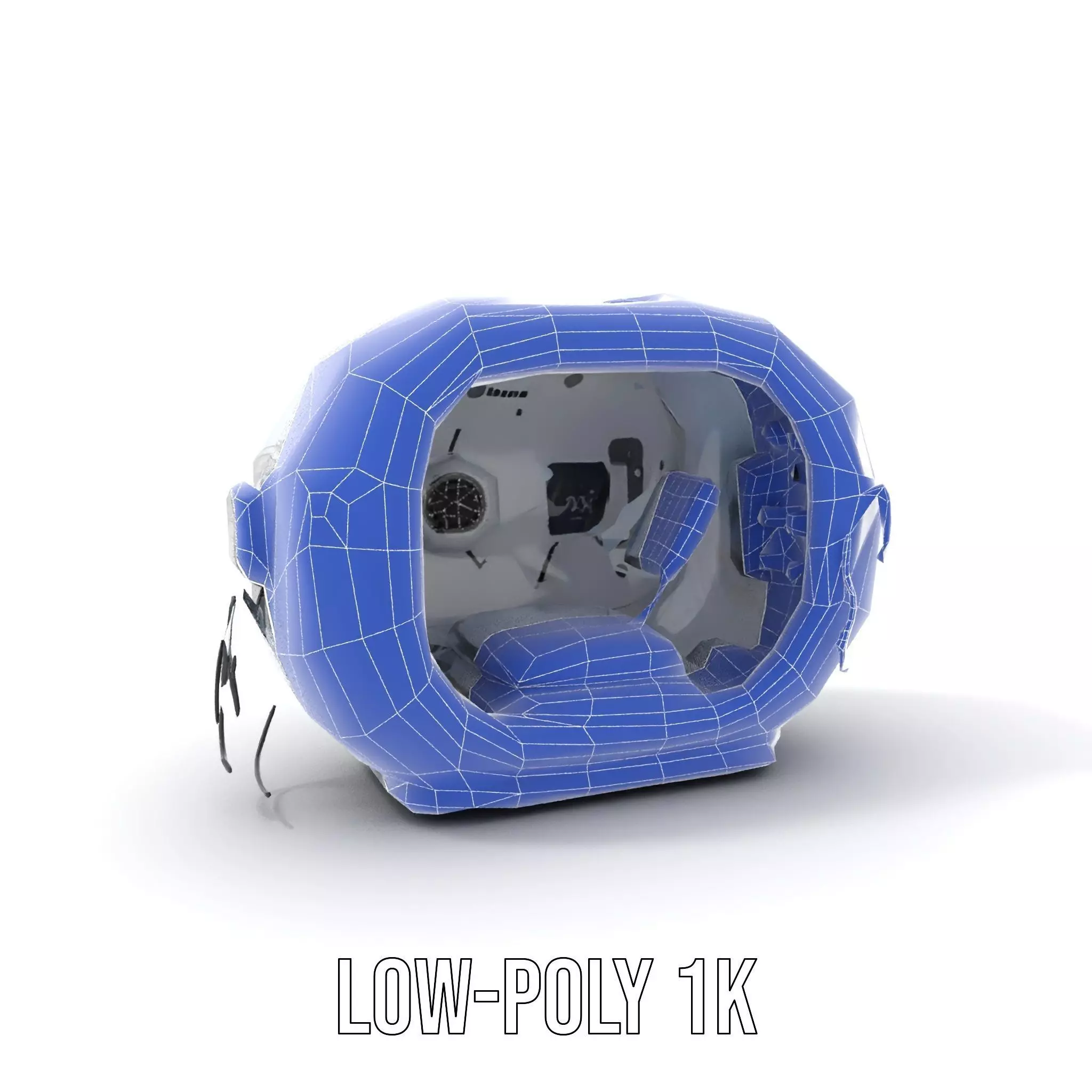 Futuristic Medical Chamber Model Pack Low-poly 3D model_19