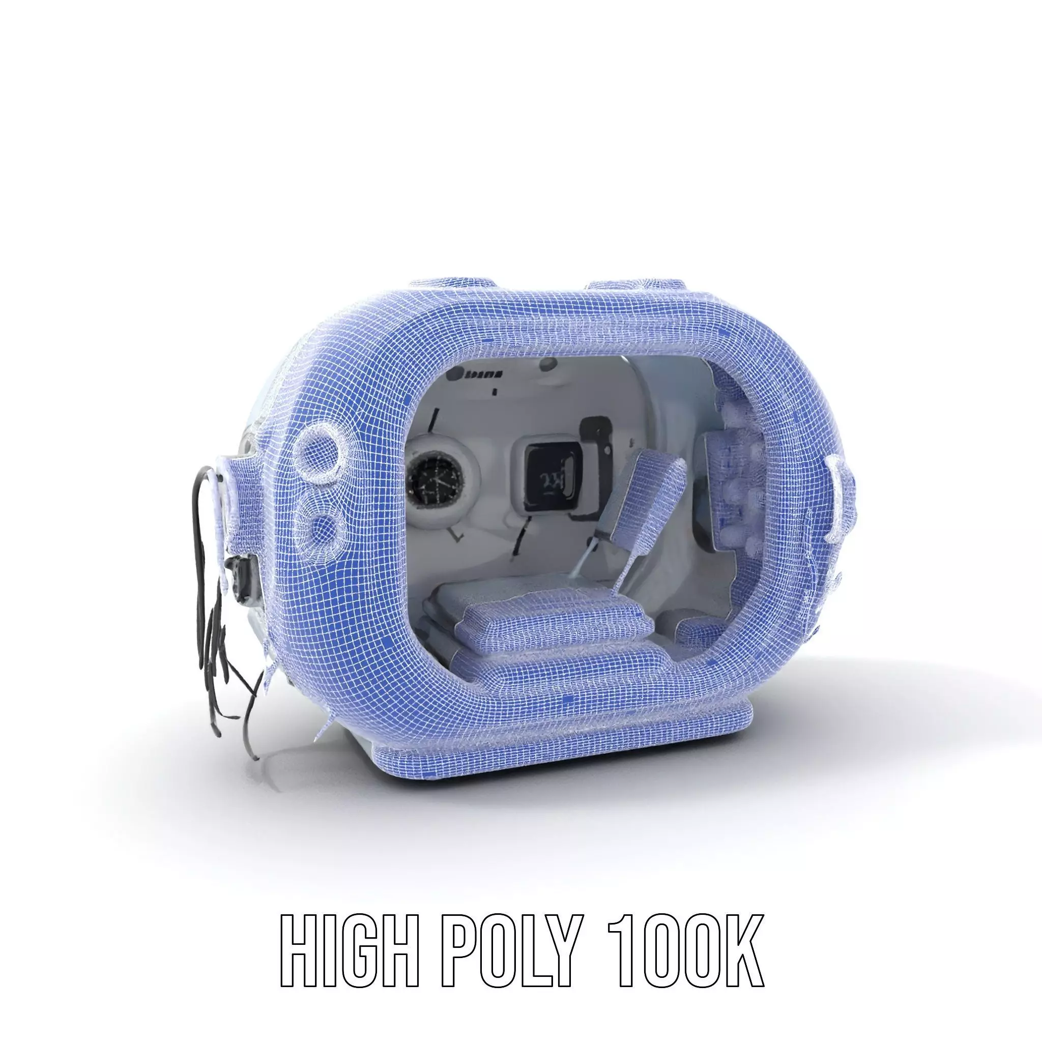 Futuristic Medical Chamber Model Pack Low-poly 3D model_4