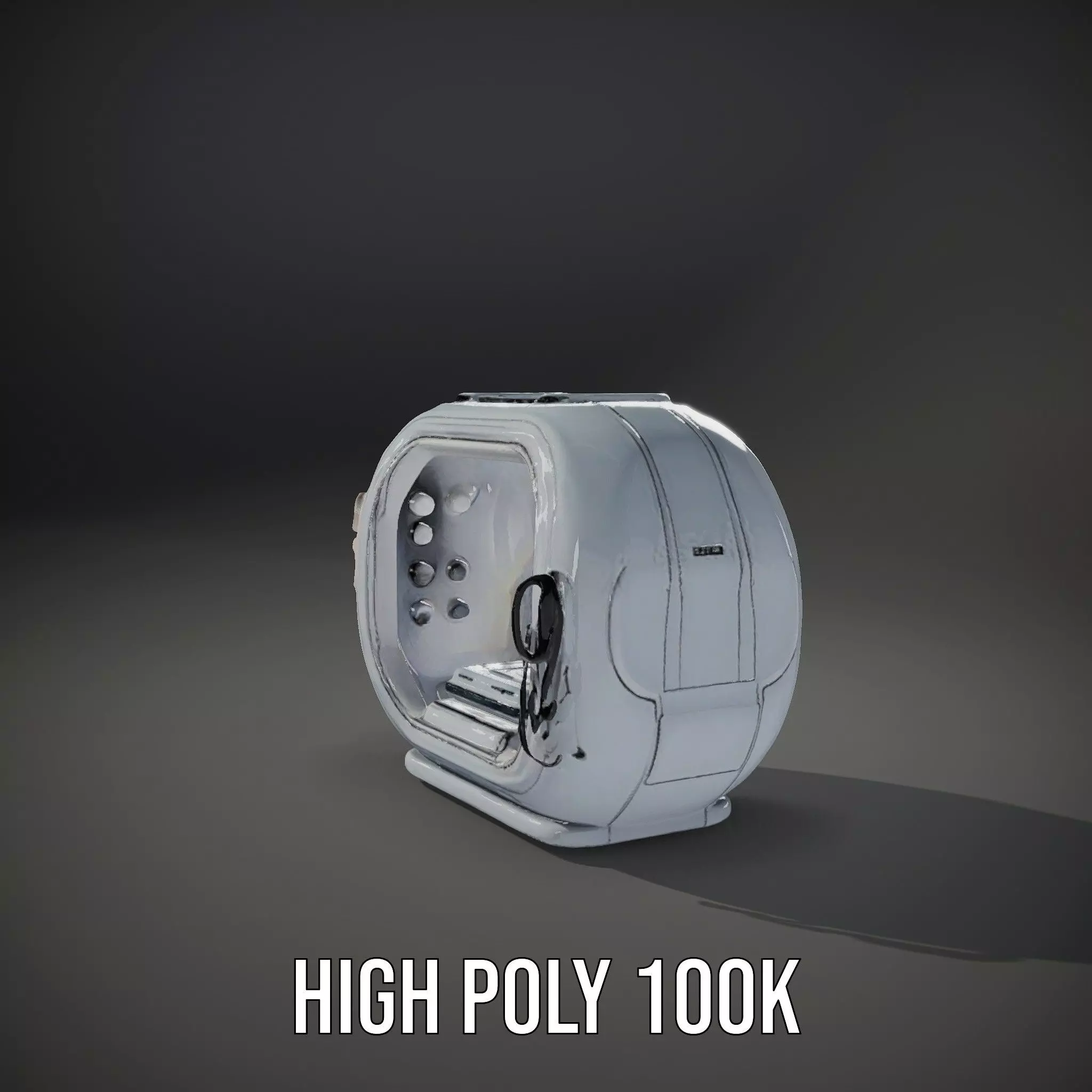 Futuristic Medical Chamber Model Pack Low-poly 3D model_10