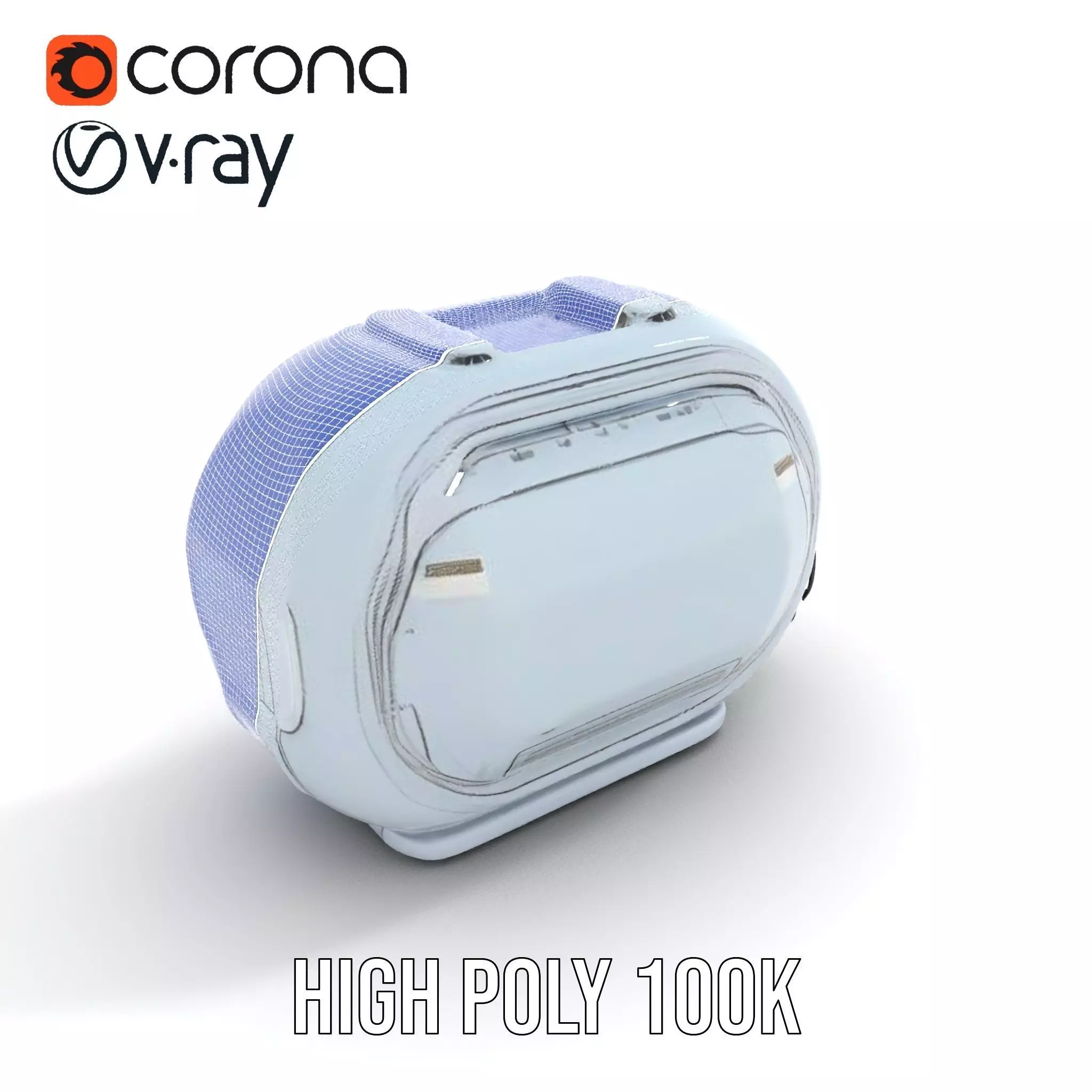 Futuristic Medical Chamber Model Pack Low-poly 3D model_31