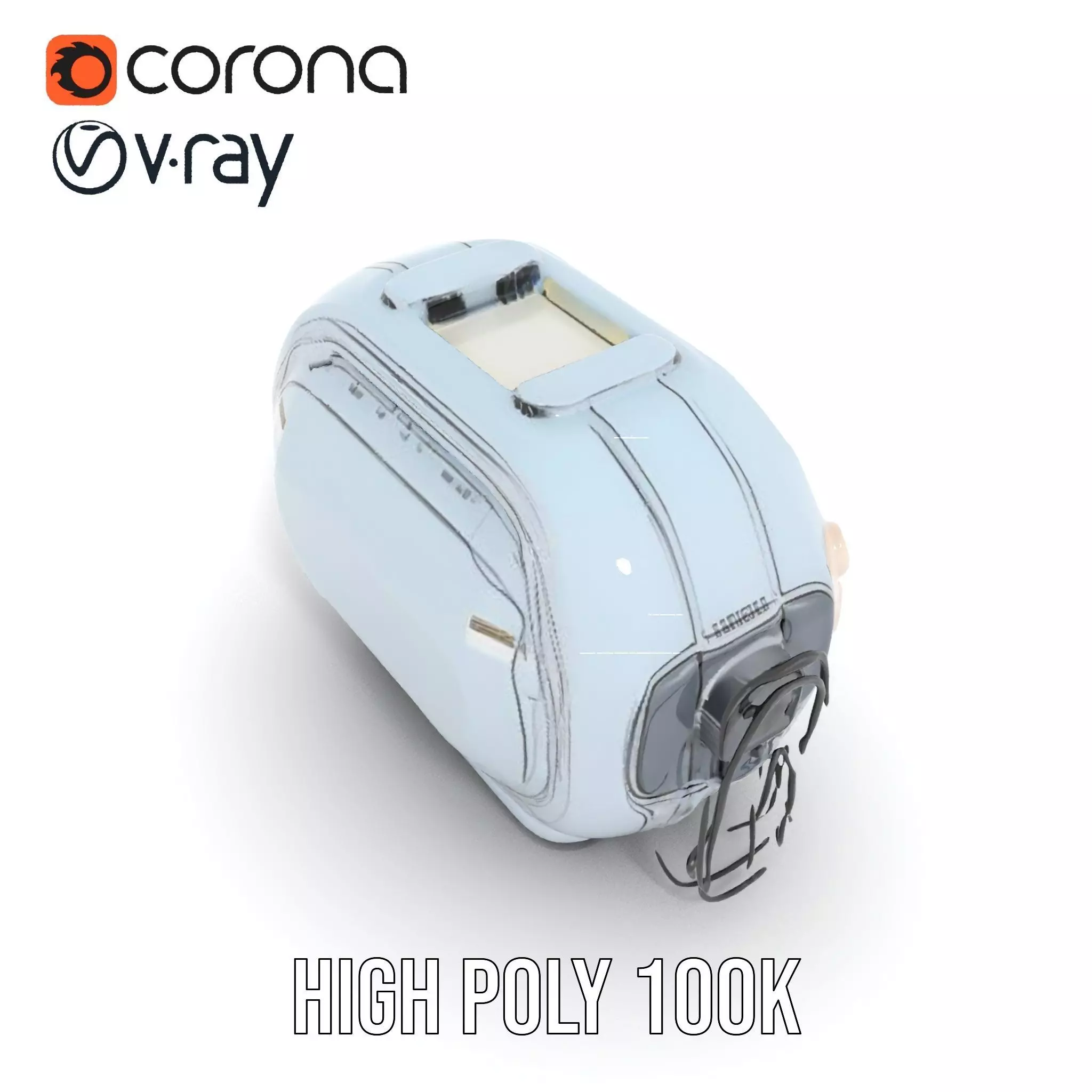 Futuristic Medical Chamber Model Pack Low-poly 3D model_17