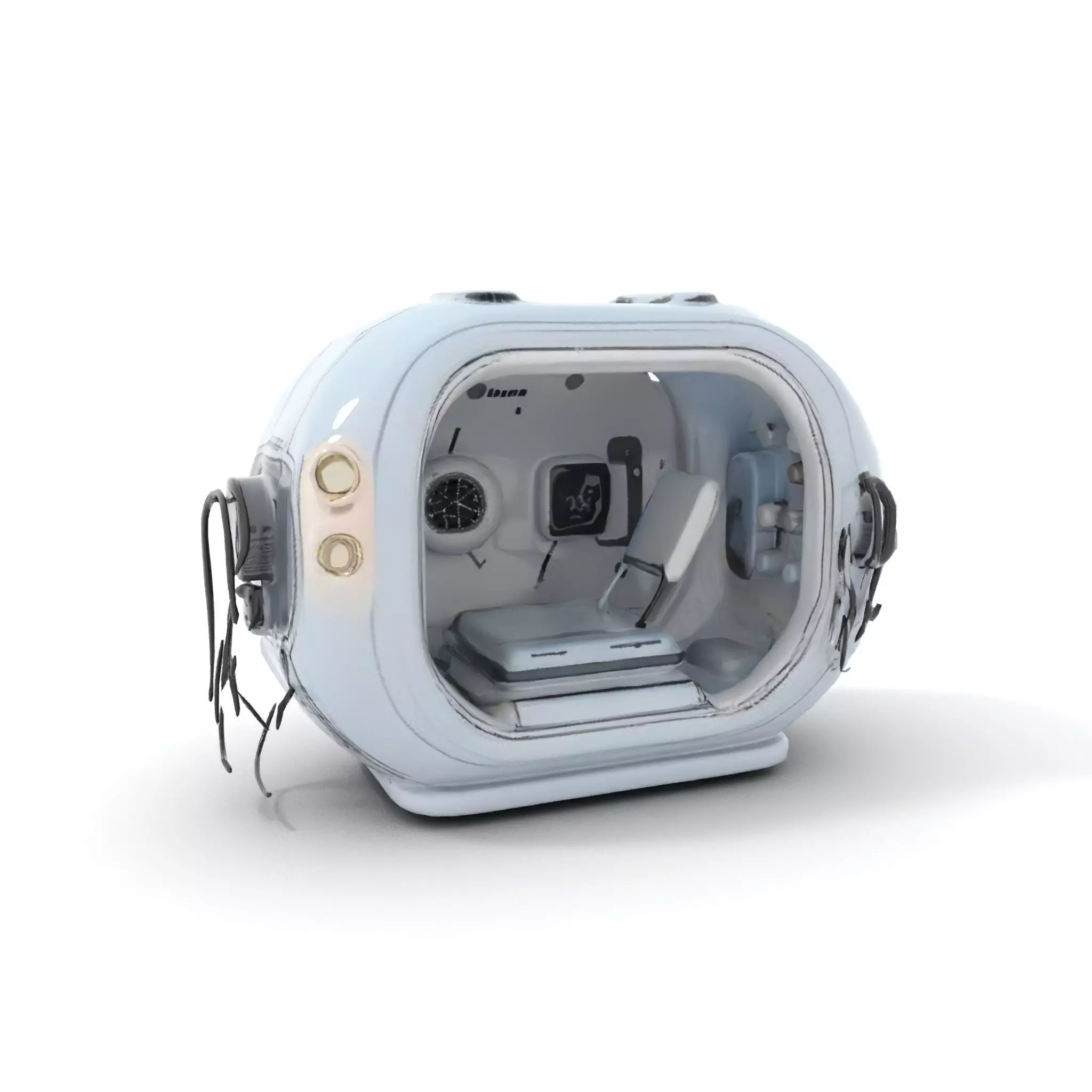 Futuristic Medical Chamber Model Pack Low-poly 3D model_6