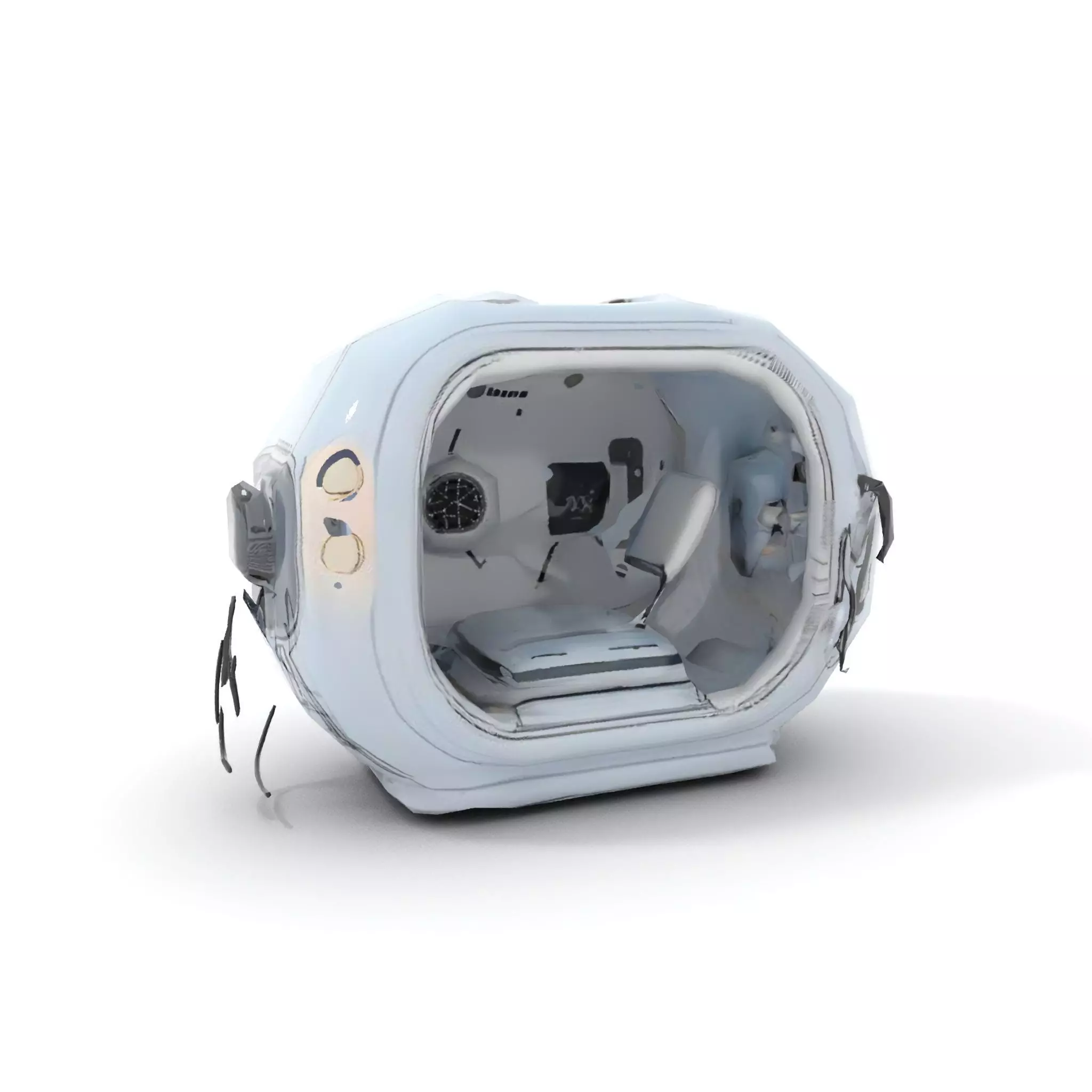 Futuristic Medical Chamber Model Pack Low-poly 3D model_7