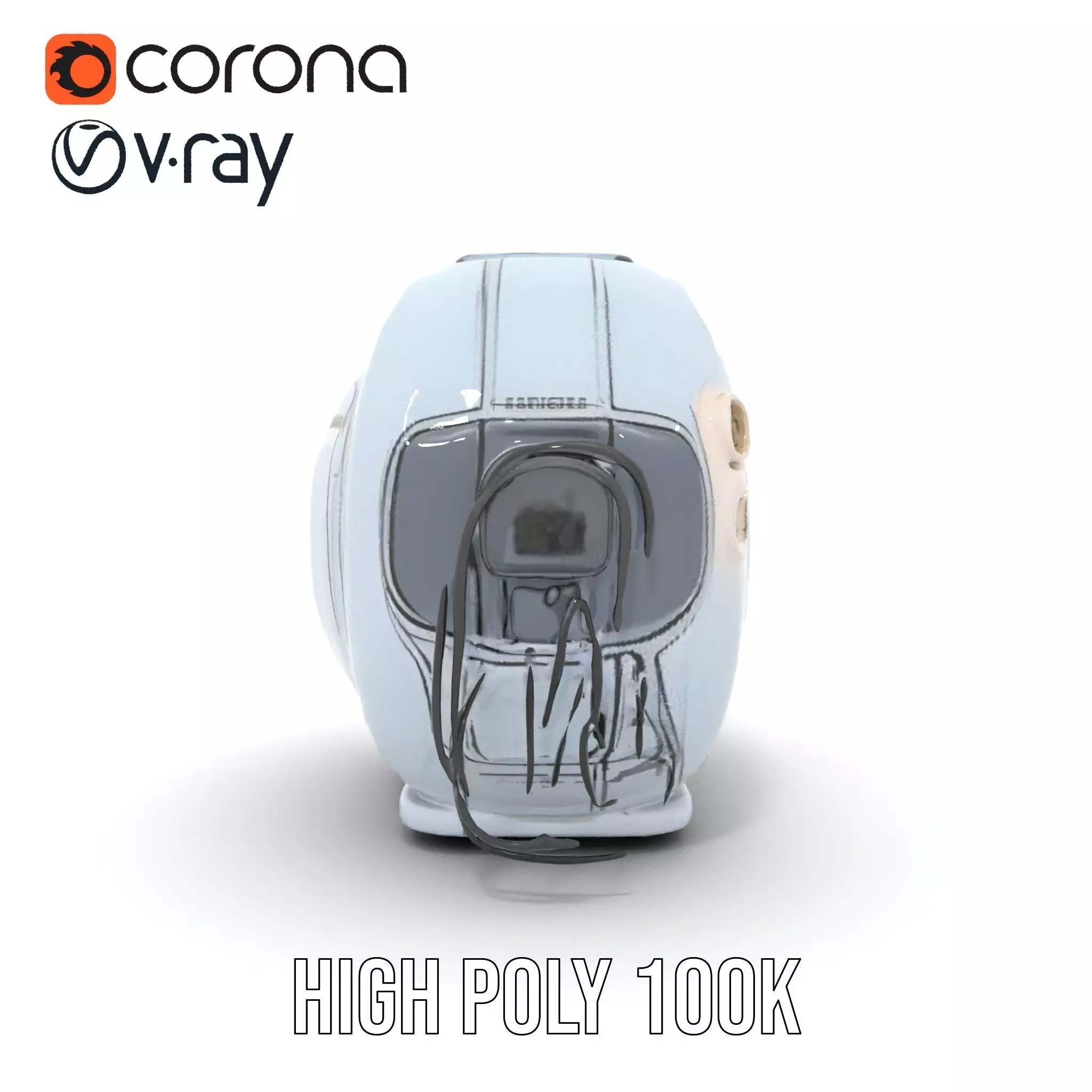 Futuristic Medical Chamber Model Pack Low-poly 3D model_20