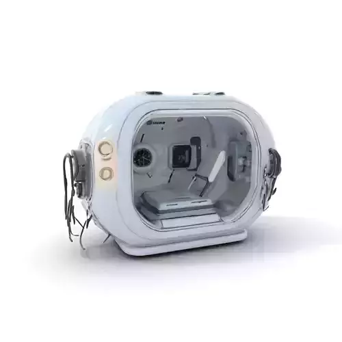 Futuristic Medical Chamber Model Pack Low-poly 3D model
