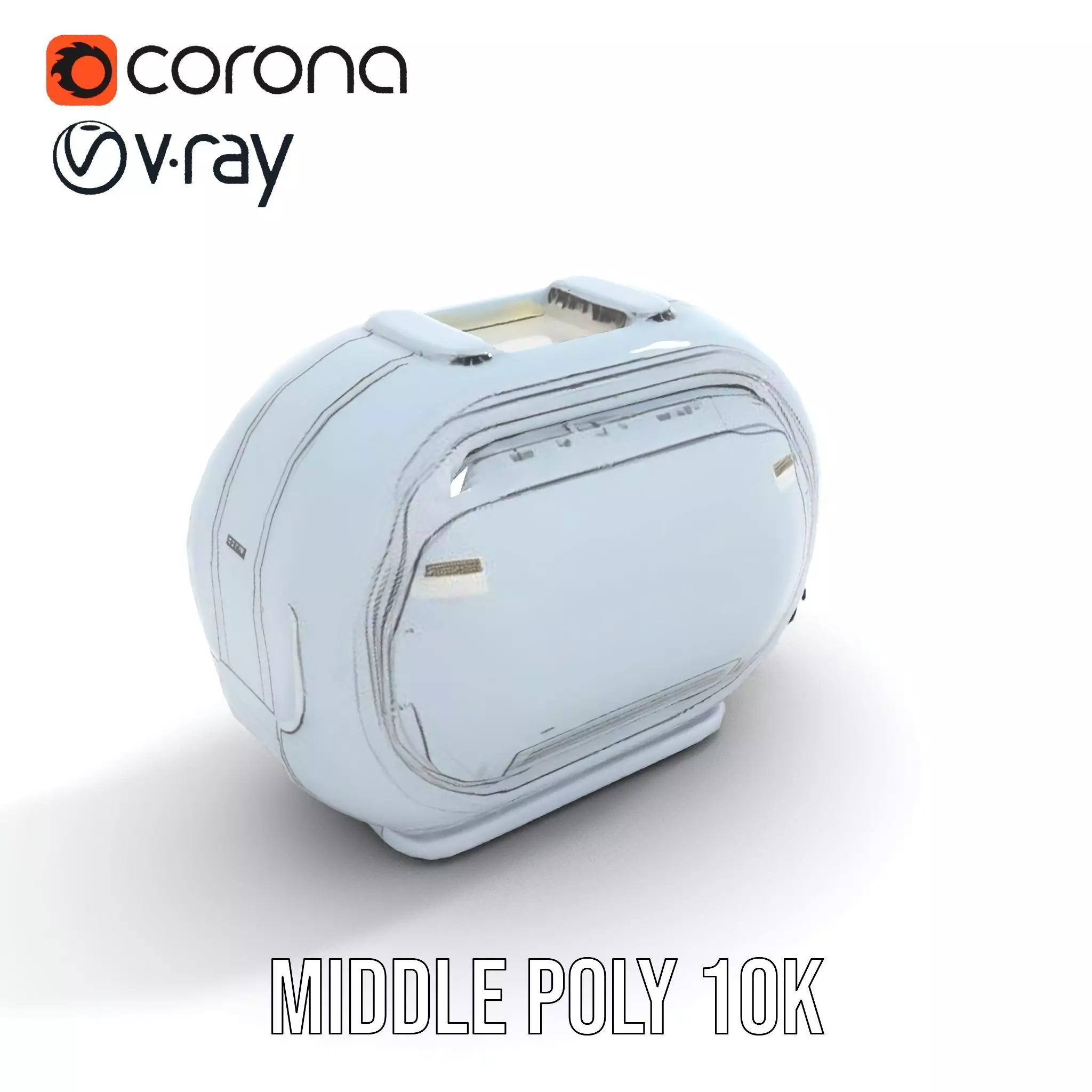 Futuristic Medical Chamber Model Pack Low-poly 3D model_5