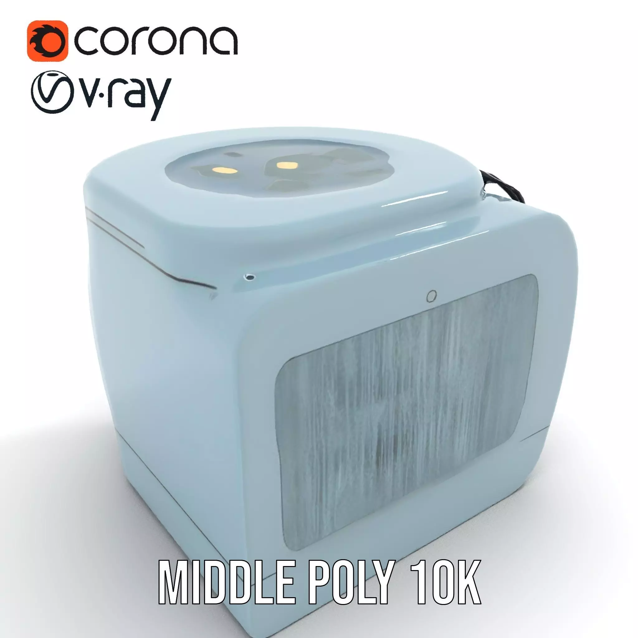 Futuristic Sleep Pod Interior Model Pack Low-poly 3D model_6