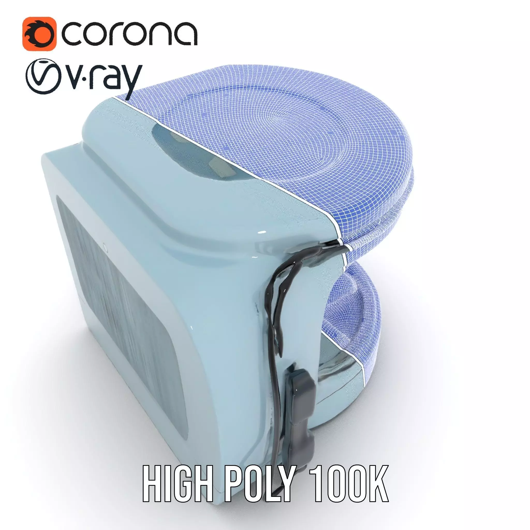 Futuristic Sleep Pod Interior Model Pack Low-poly 3D model_32