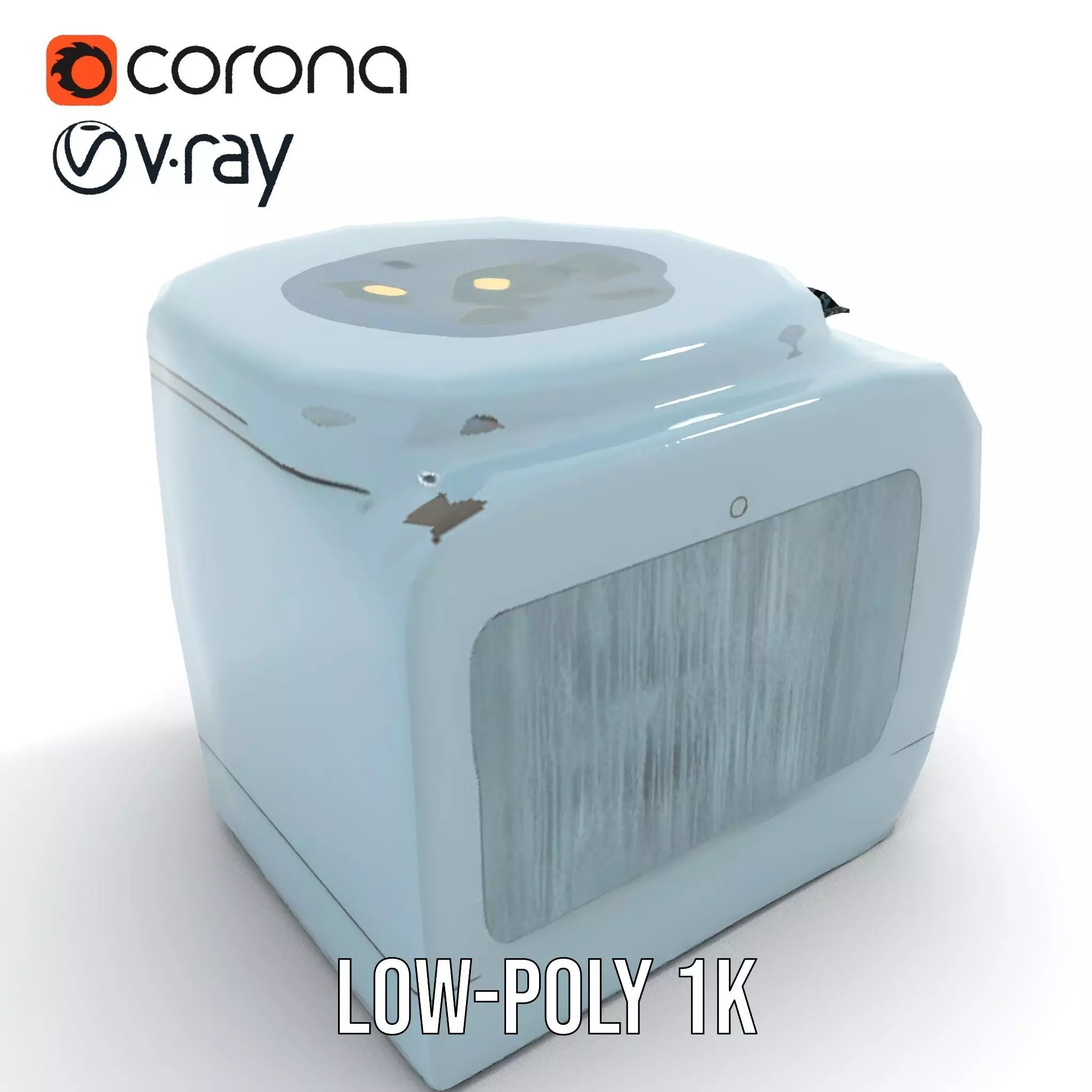 Futuristic Sleep Pod Interior Model Pack Low-poly 3D model_14