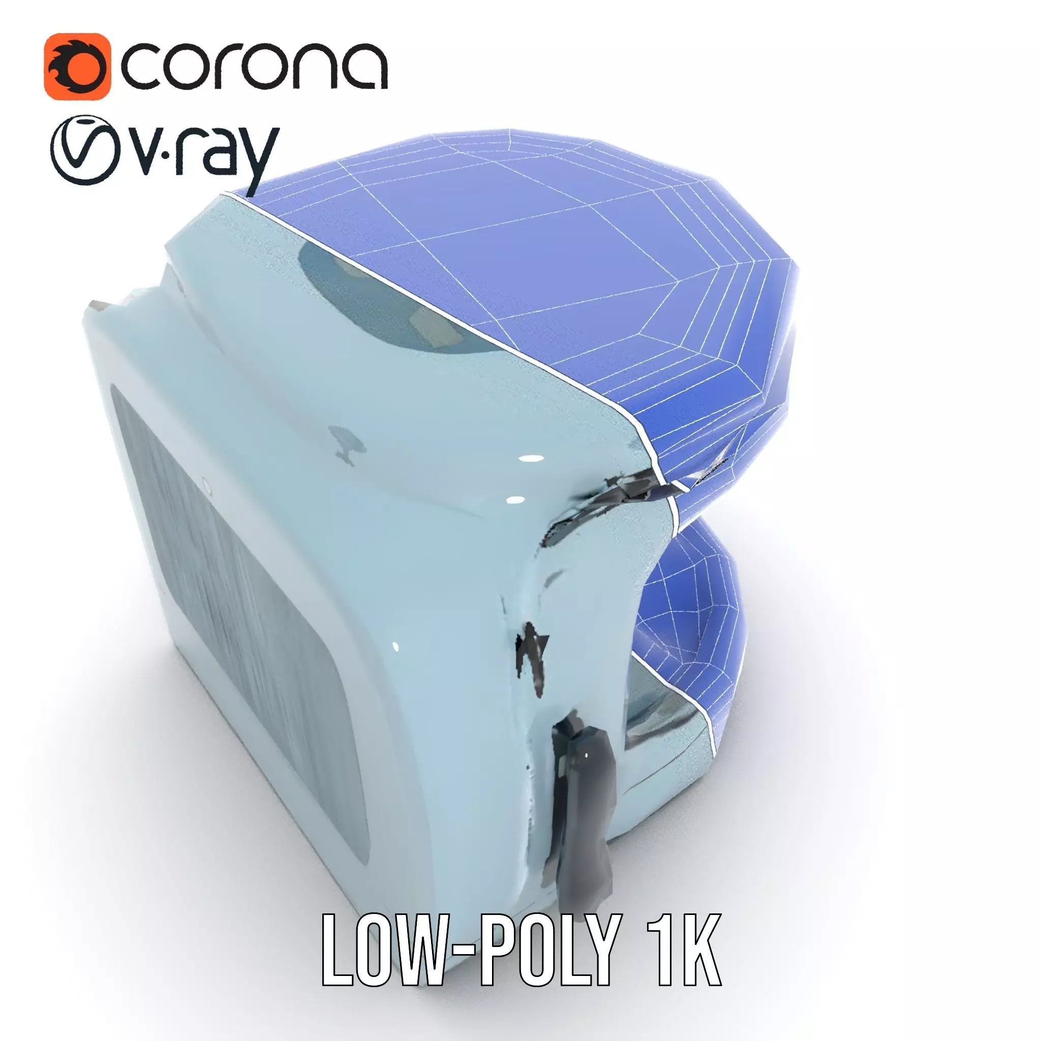 Futuristic Sleep Pod Interior Model Pack Low-poly 3D model_25