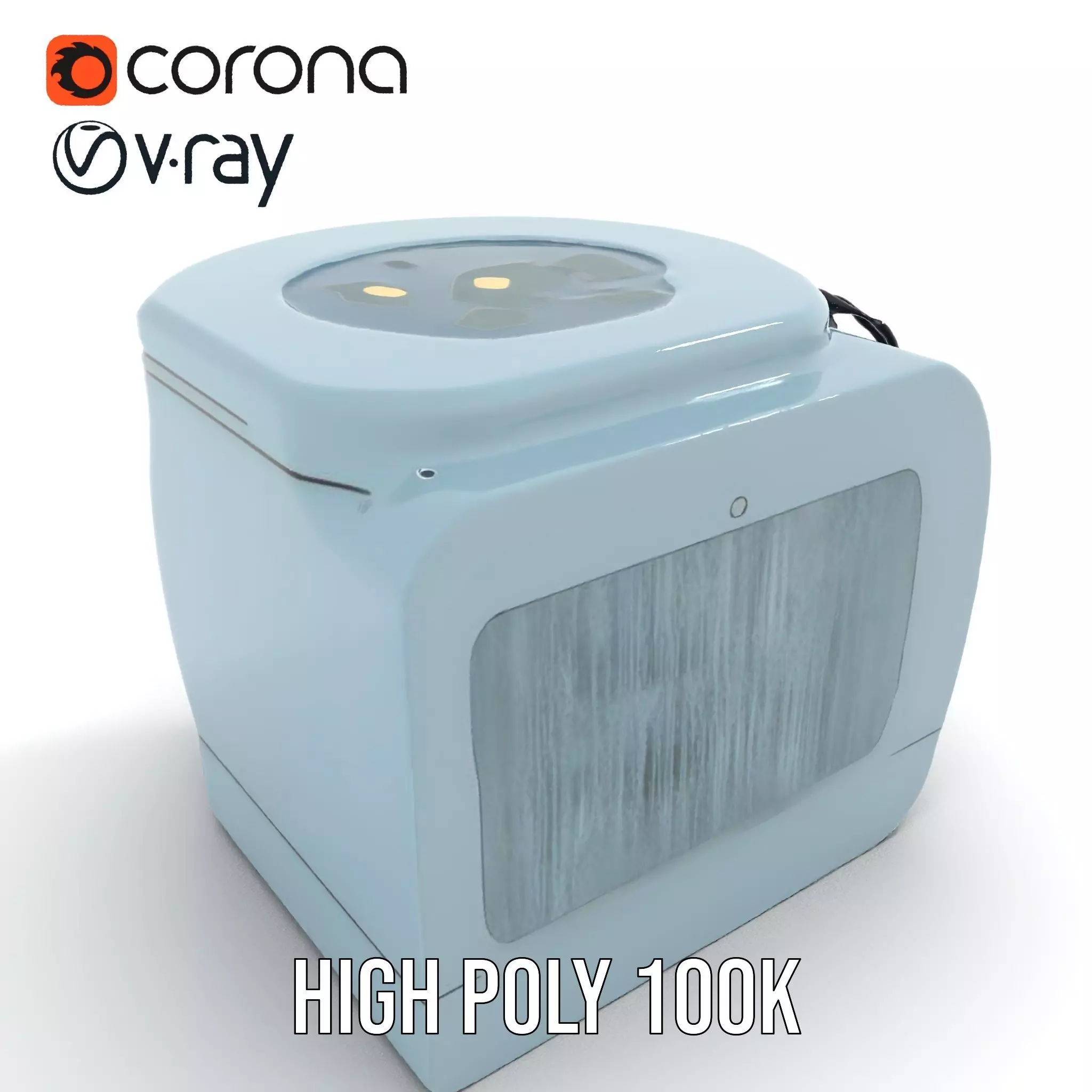 Futuristic Sleep Pod Interior Model Pack Low-poly 3D model_15