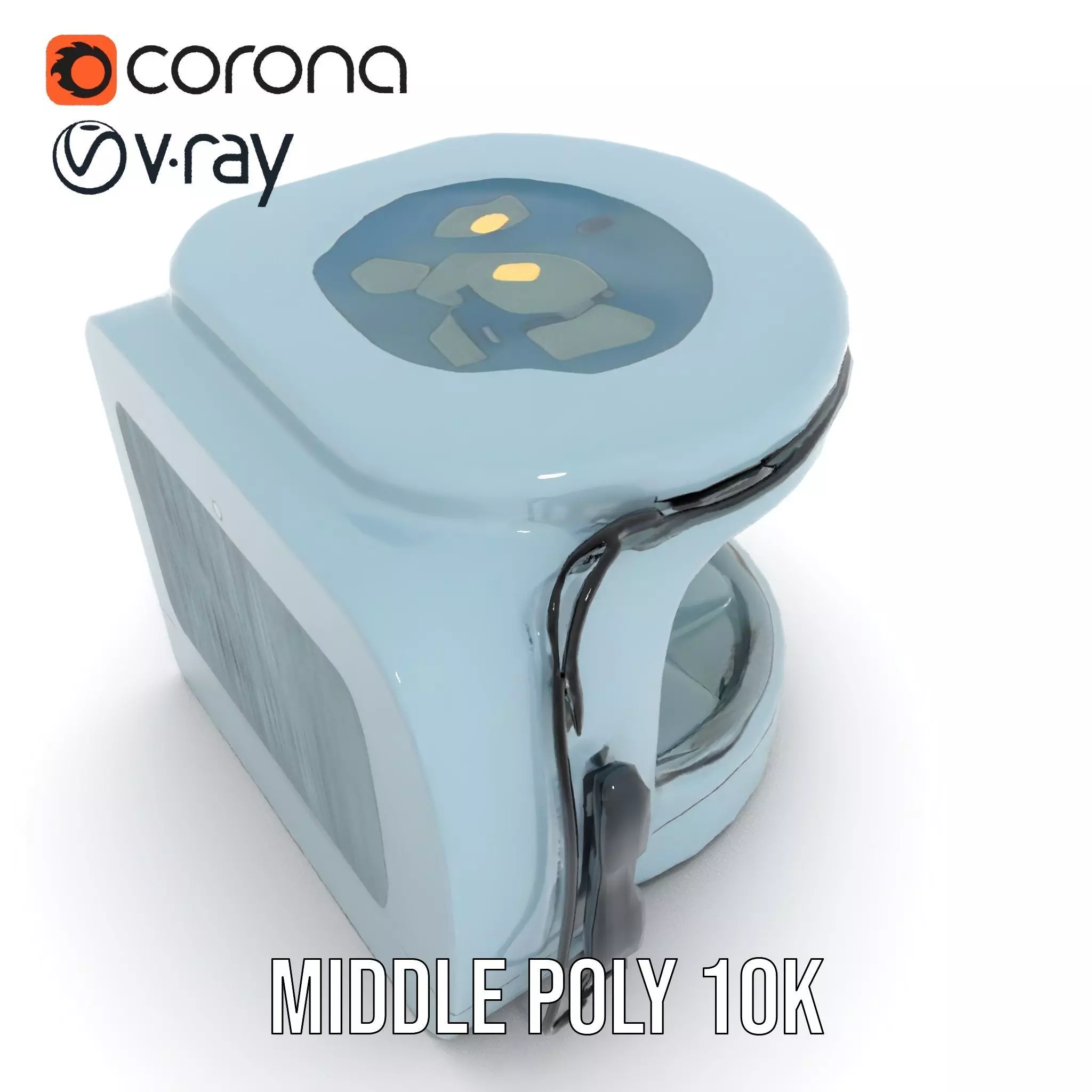 Futuristic Sleep Pod Interior Model Pack Low-poly 3D model_5