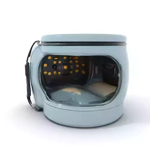 Futuristic Sleep Pod Interior Model Pack Low-poly 3D model