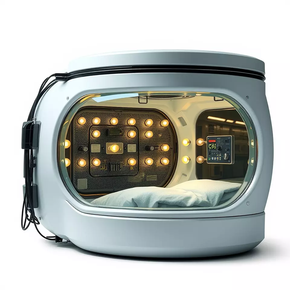Futuristic Sleep Pod Interior Model Pack Low-poly 3D model_2