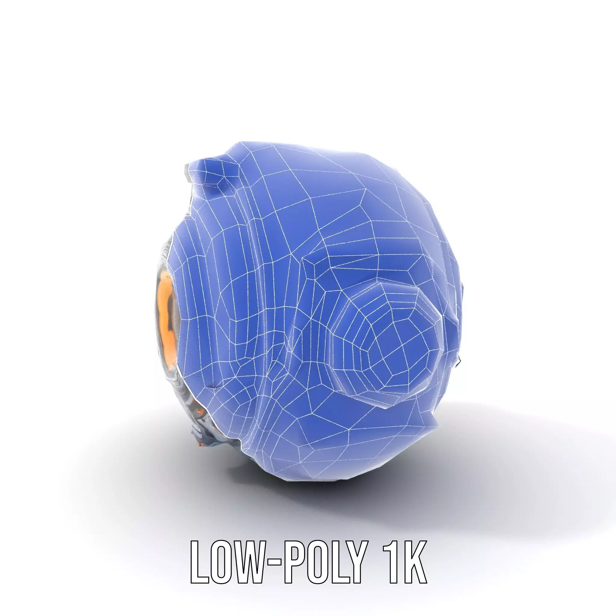 Futuristic SciFi Orb Drone Model Pack Low-poly 3D model_11