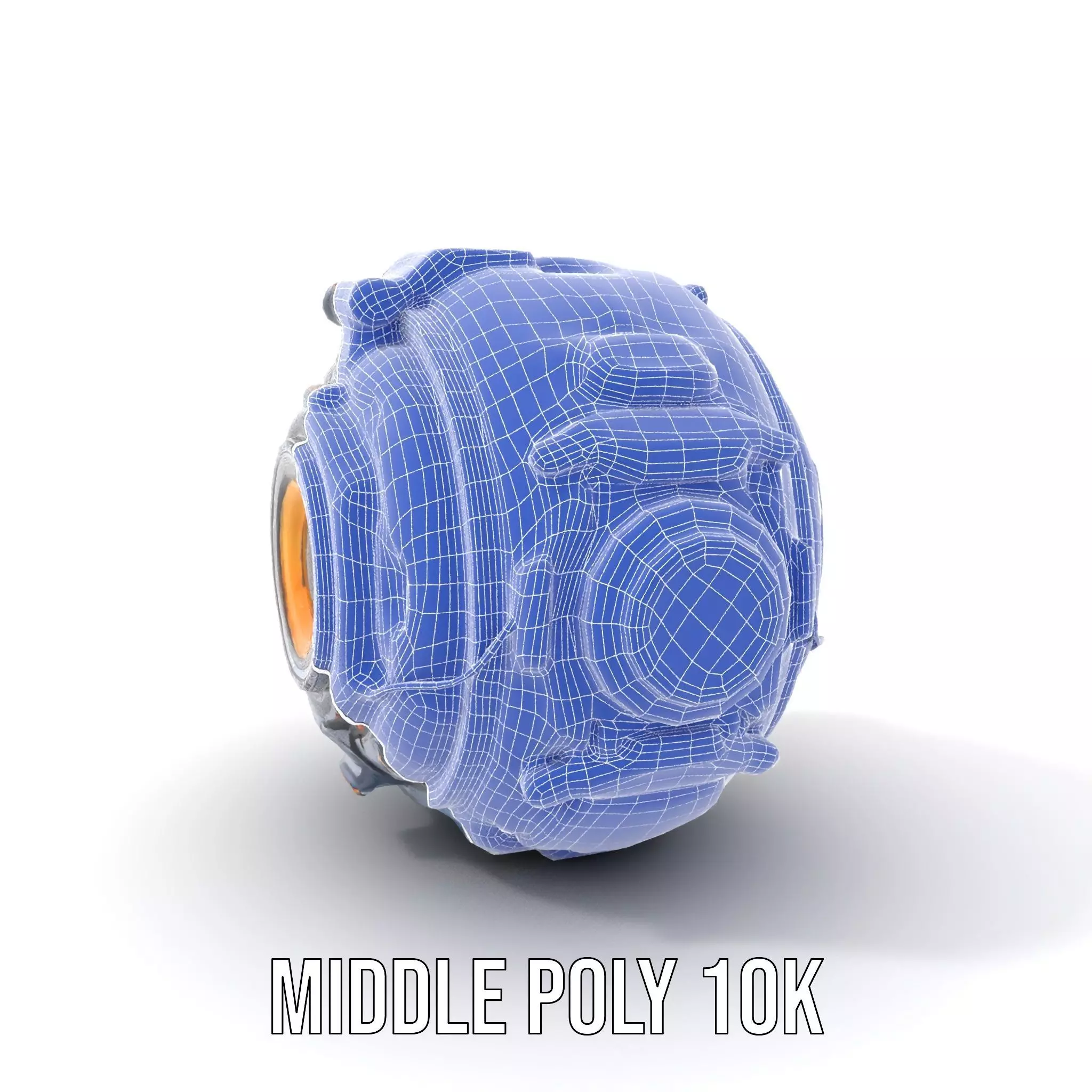 Futuristic SciFi Orb Drone Model Pack Low-poly 3D model_26