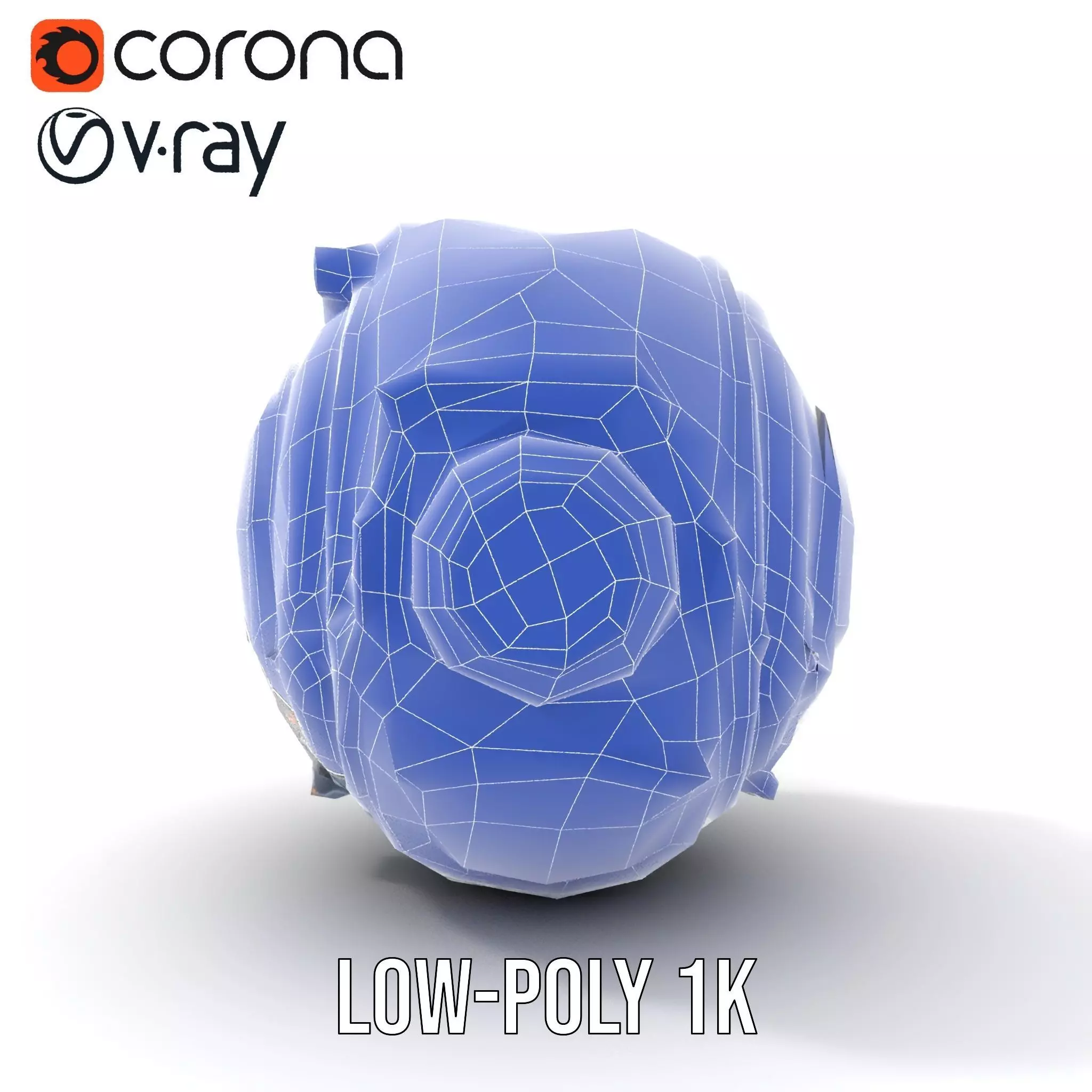 Futuristic SciFi Orb Drone Model Pack Low-poly 3D model_30