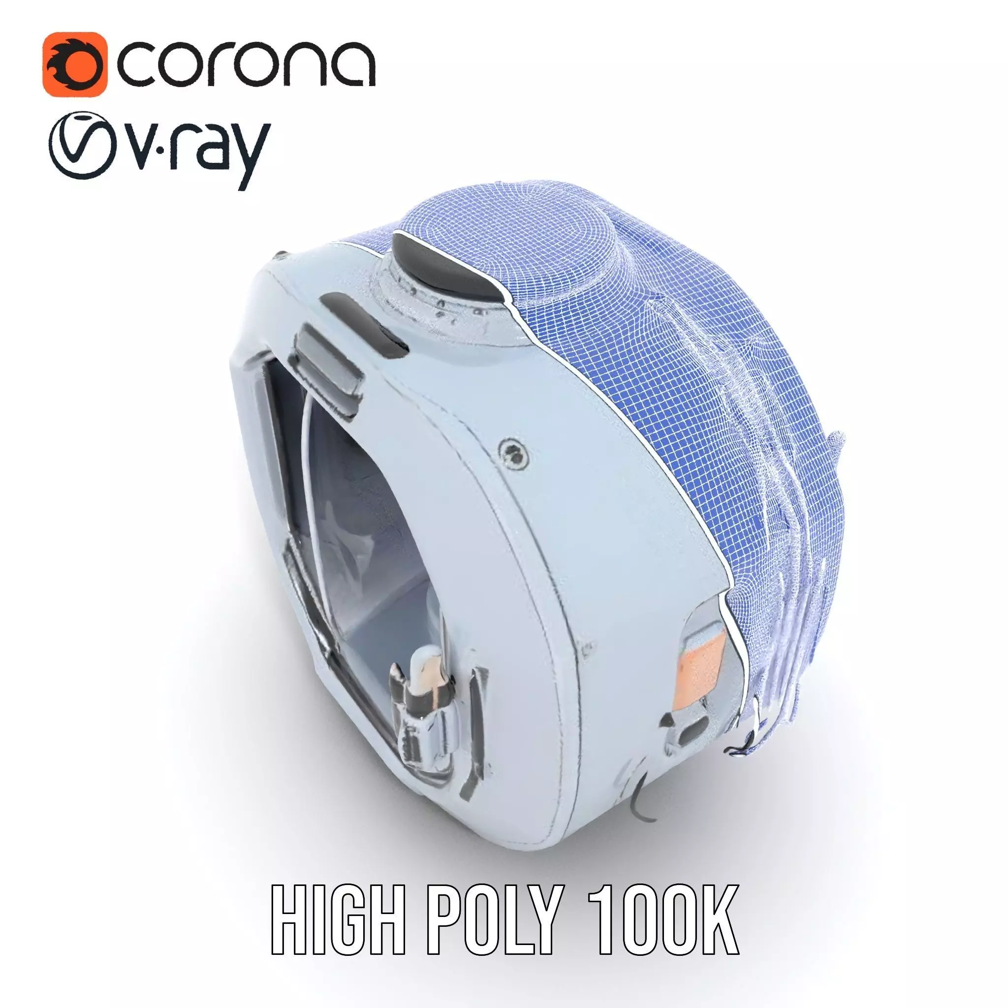 Futuristic Space Capsule Interior Model Pack Low-poly 3D model_33