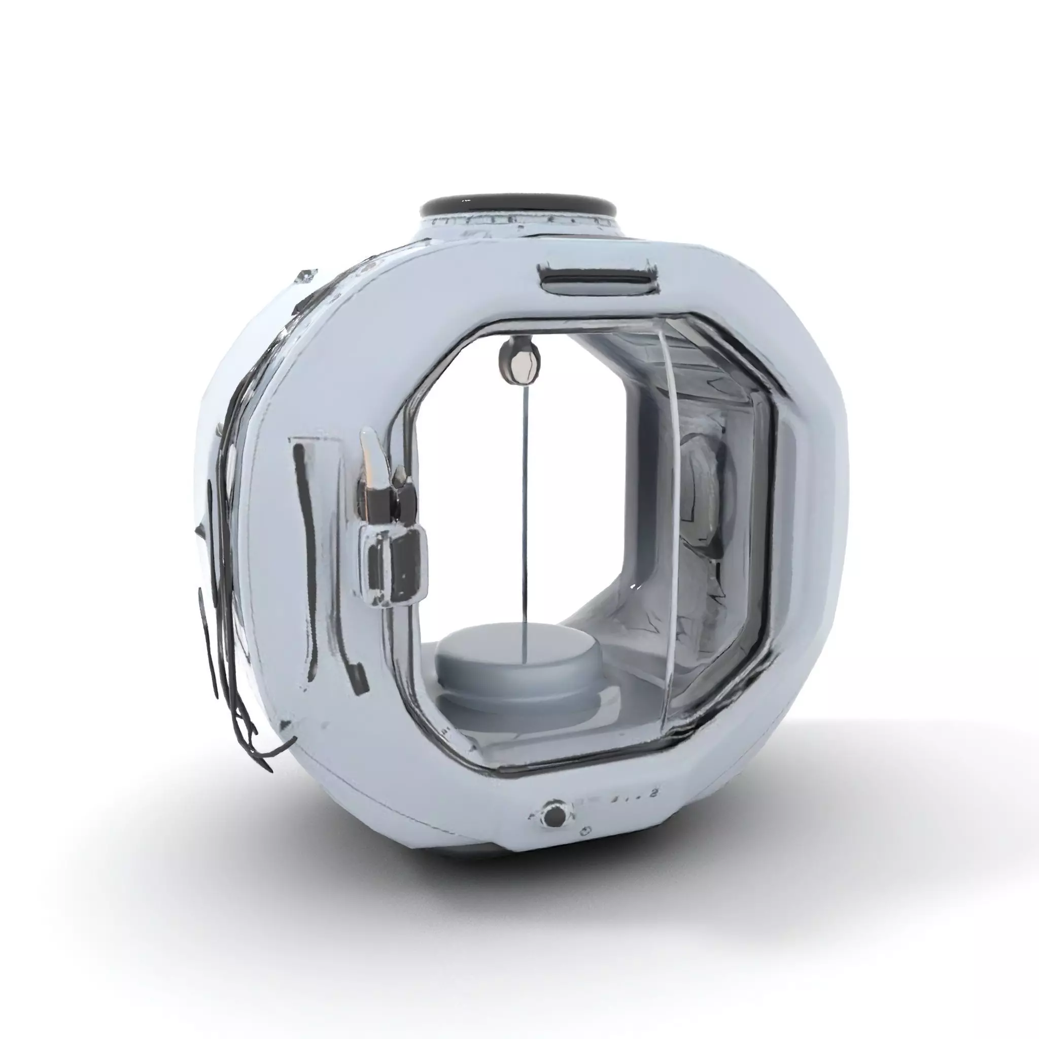 Futuristic Space Capsule Interior Model Pack Low-poly 3D model_6