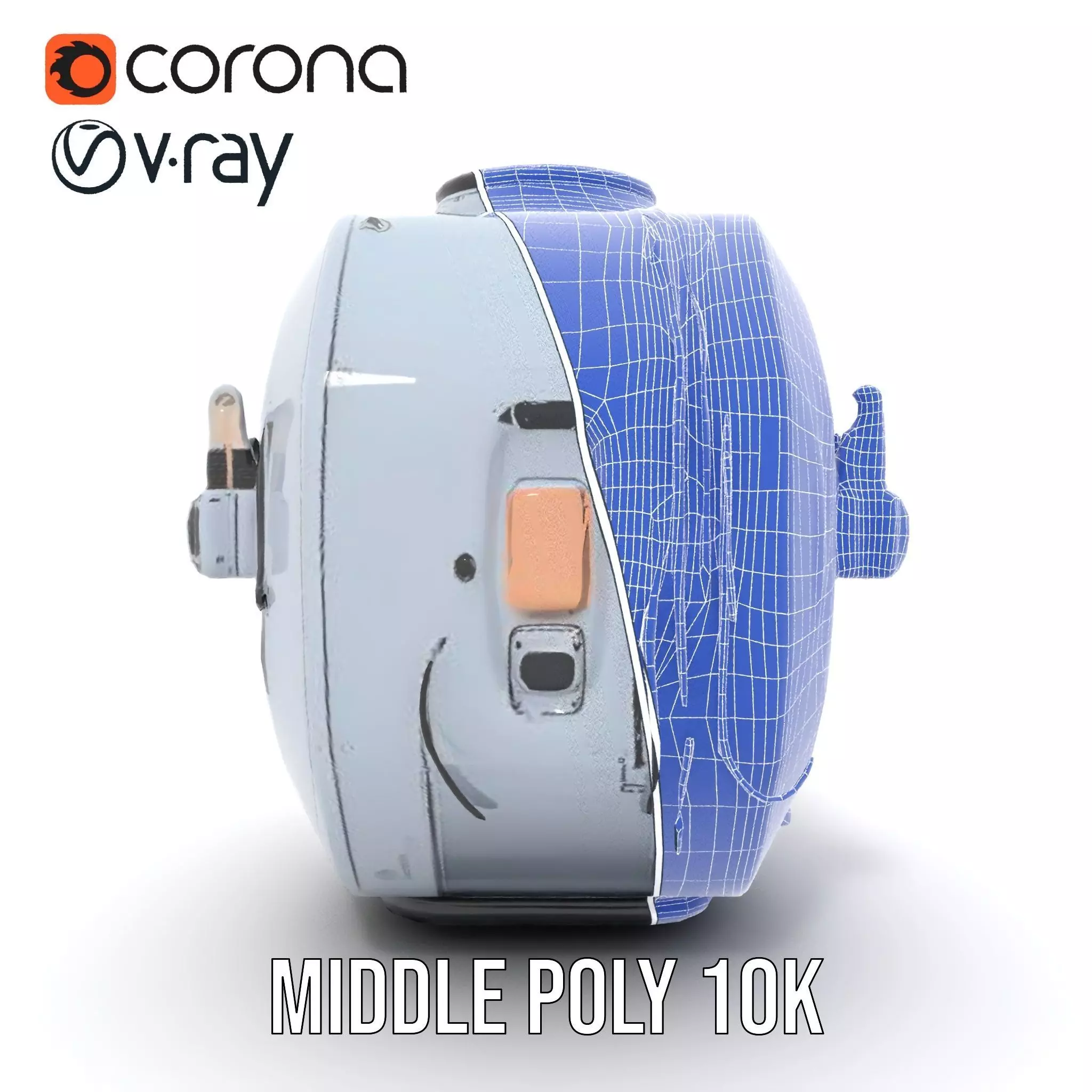 Futuristic Space Capsule Interior Model Pack Low-poly 3D model_30