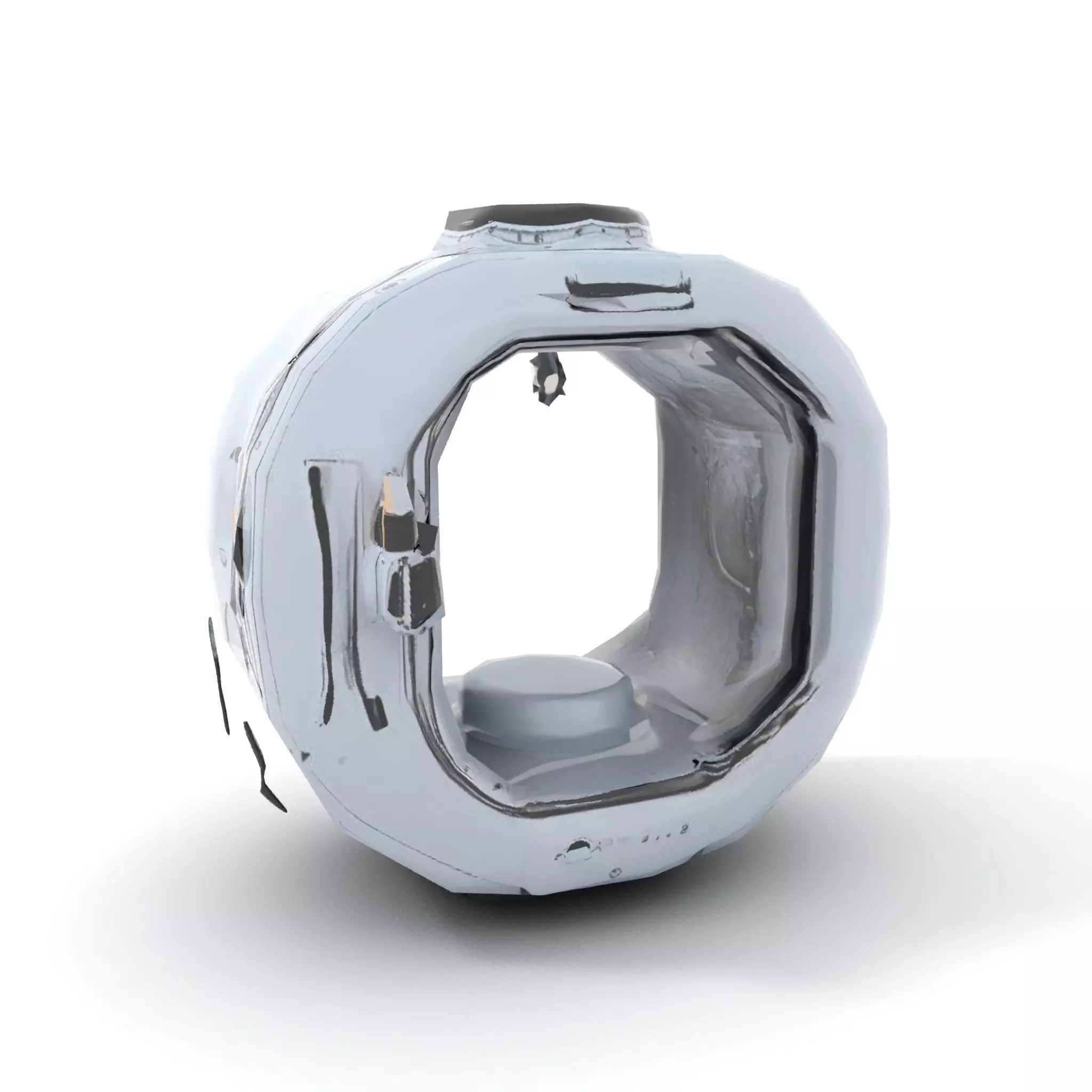 Futuristic Space Capsule Interior Model Pack Low-poly 3D model_7