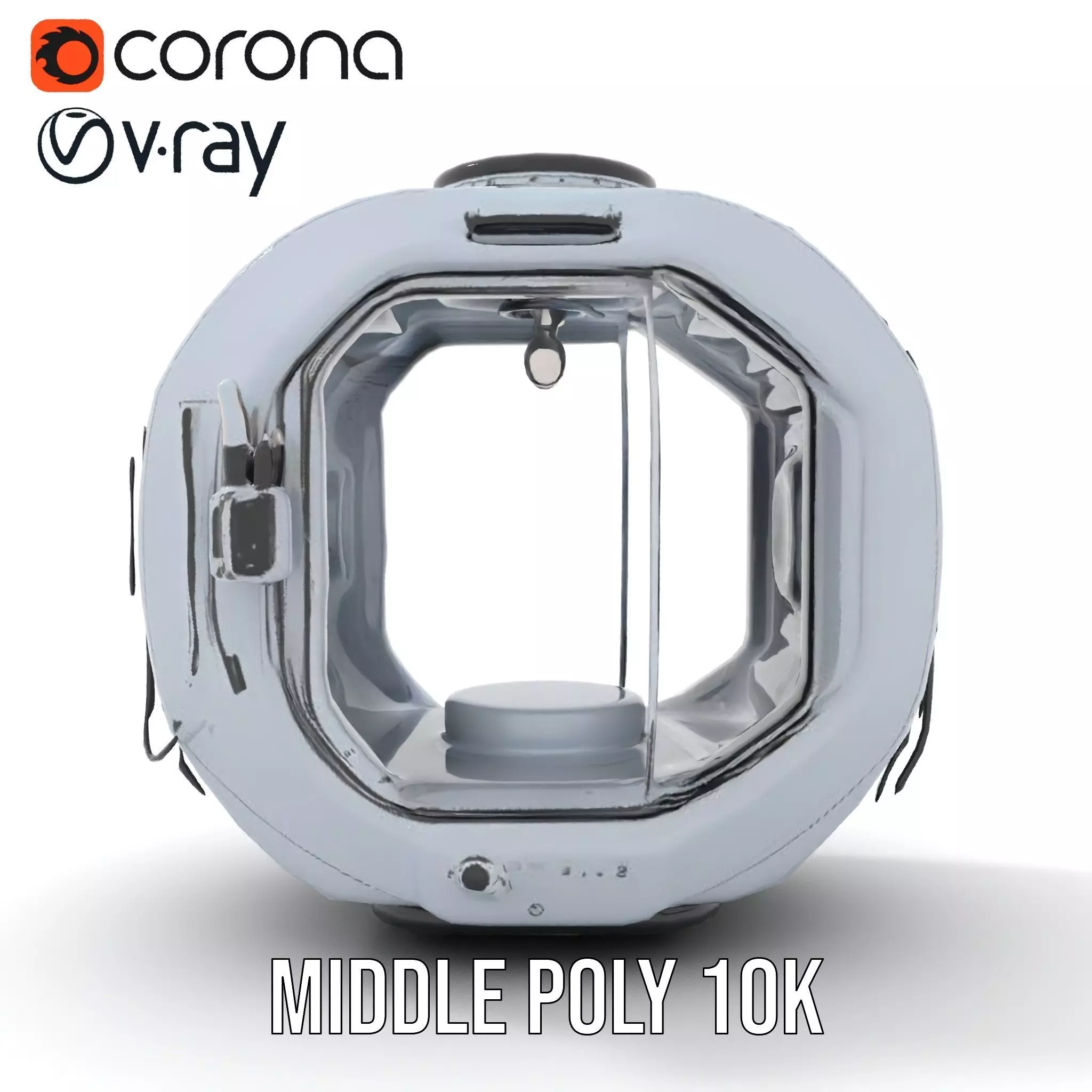 Futuristic Space Capsule Interior Model Pack Low-poly 3D model_5