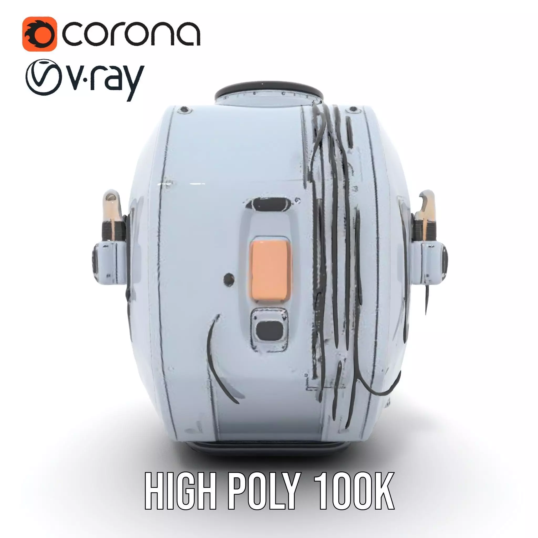 Futuristic Space Capsule Interior Model Pack Low-poly 3D model_23