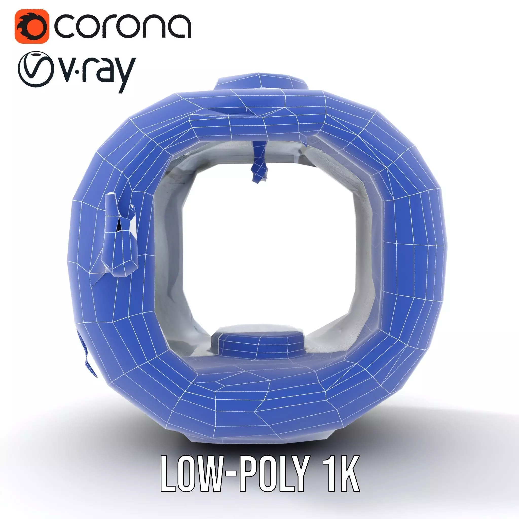 Futuristic Space Capsule Interior Model Pack Low-poly 3D model_31