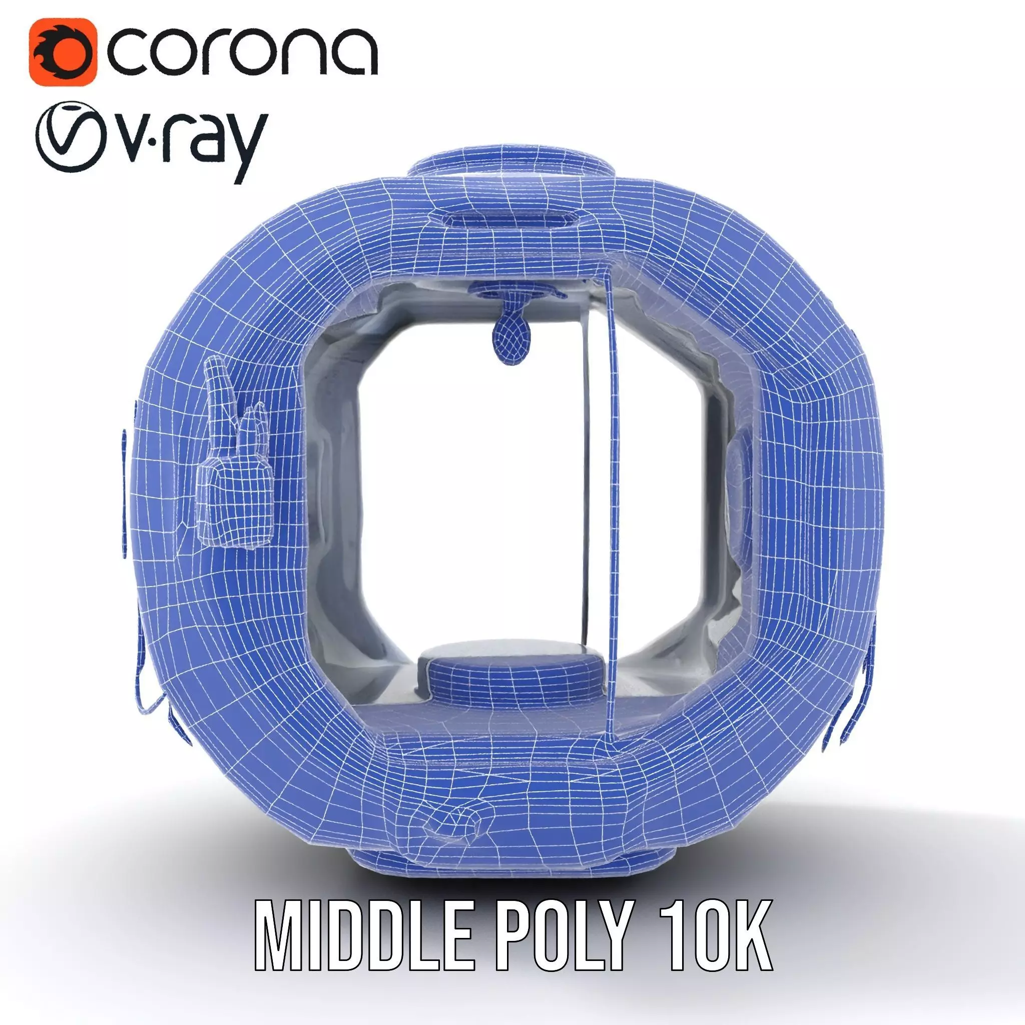 Futuristic Space Capsule Interior Model Pack Low-poly 3D model_27