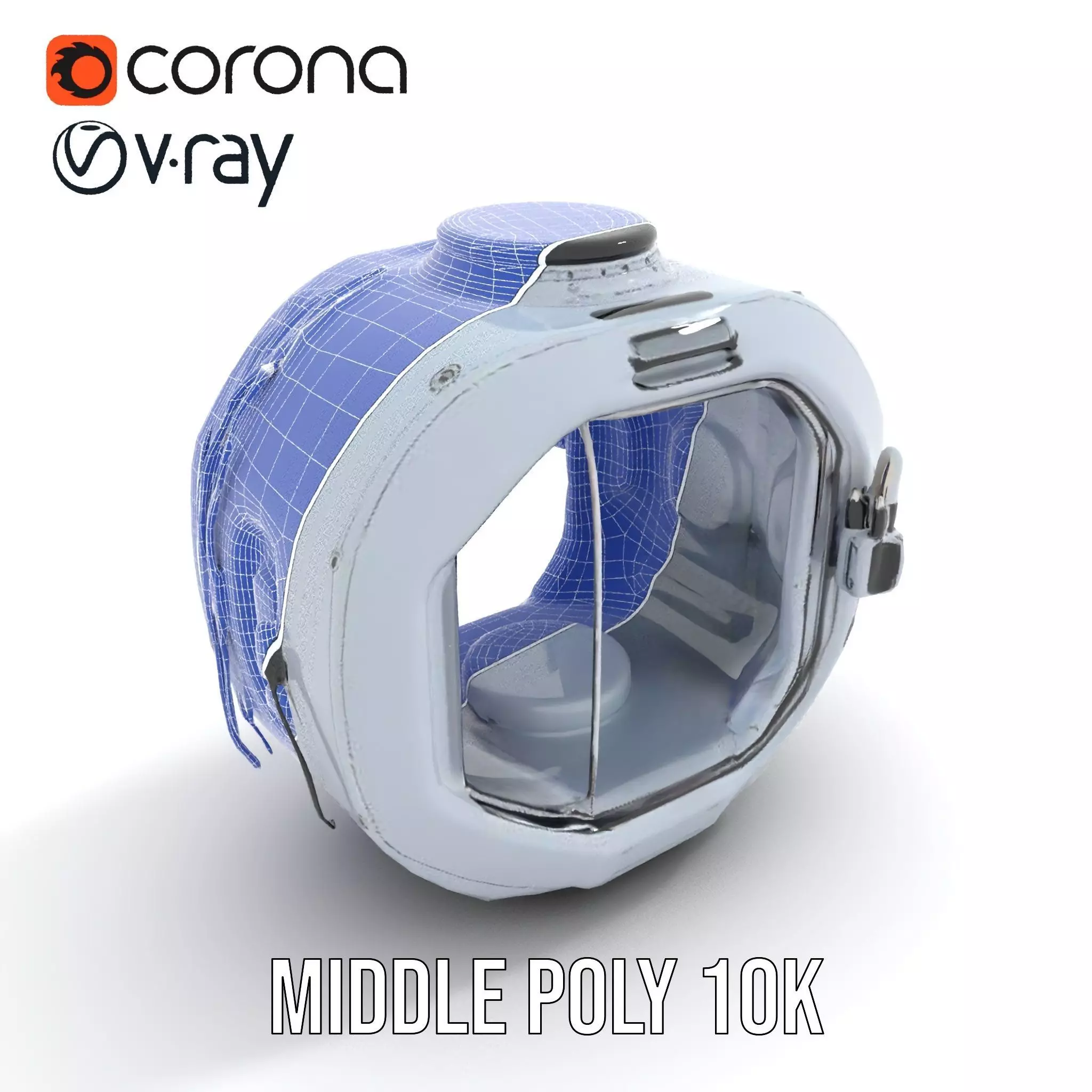 Futuristic Space Capsule Interior Model Pack Low-poly 3D model_24