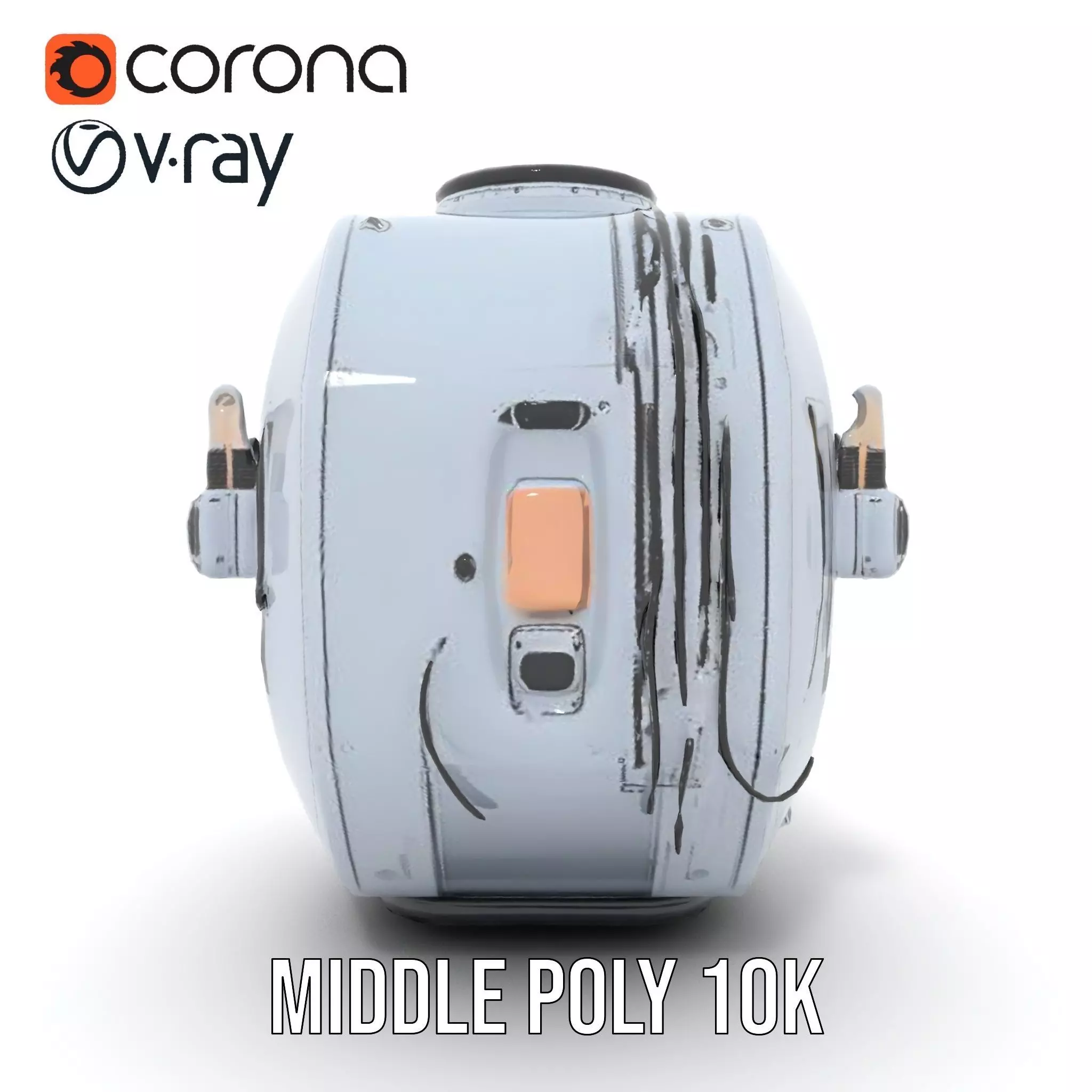 Futuristic Space Capsule Interior Model Pack Low-poly 3D model_13