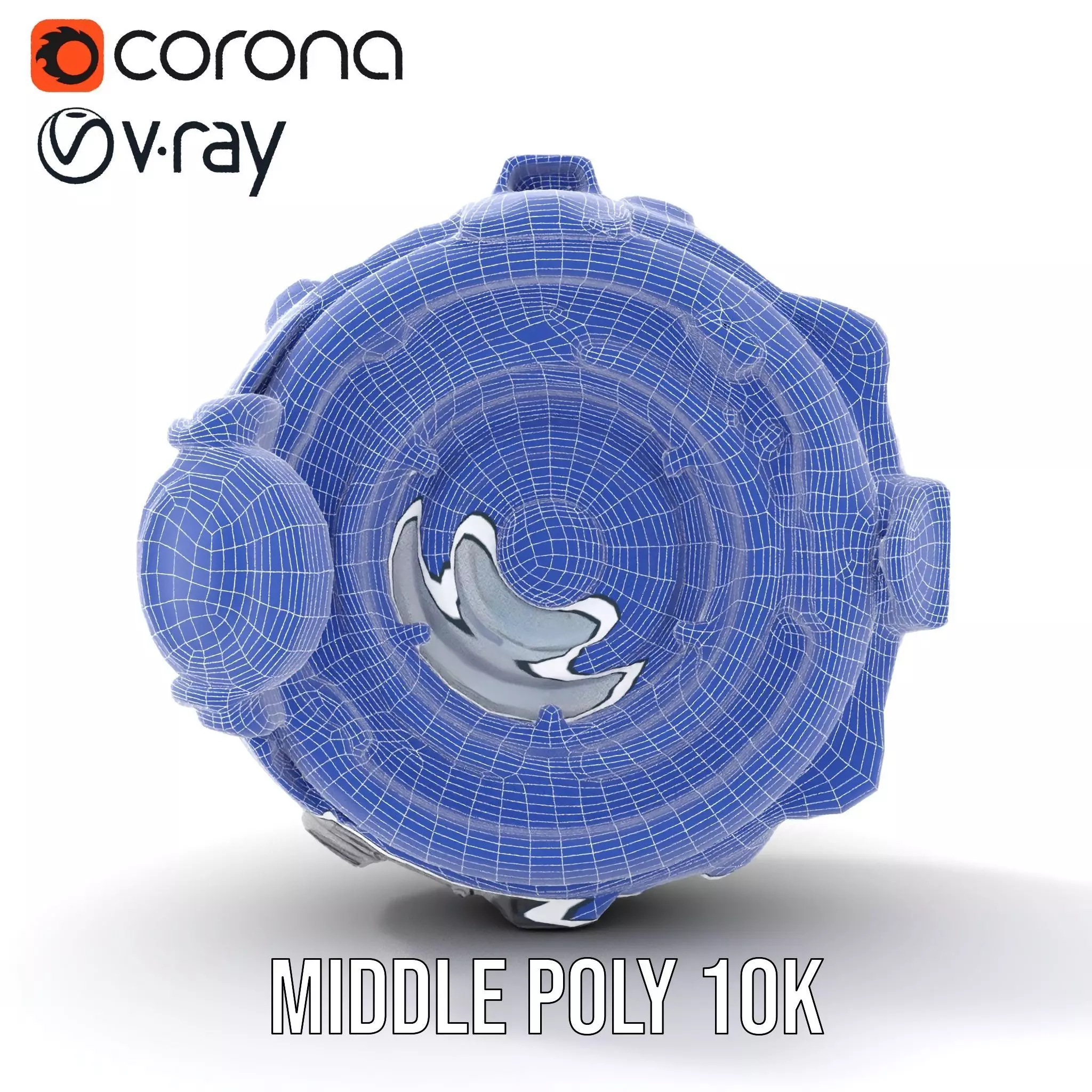 Futuristic Energy Core Model Pack with Glowing Elements Low-poly 3D model_27