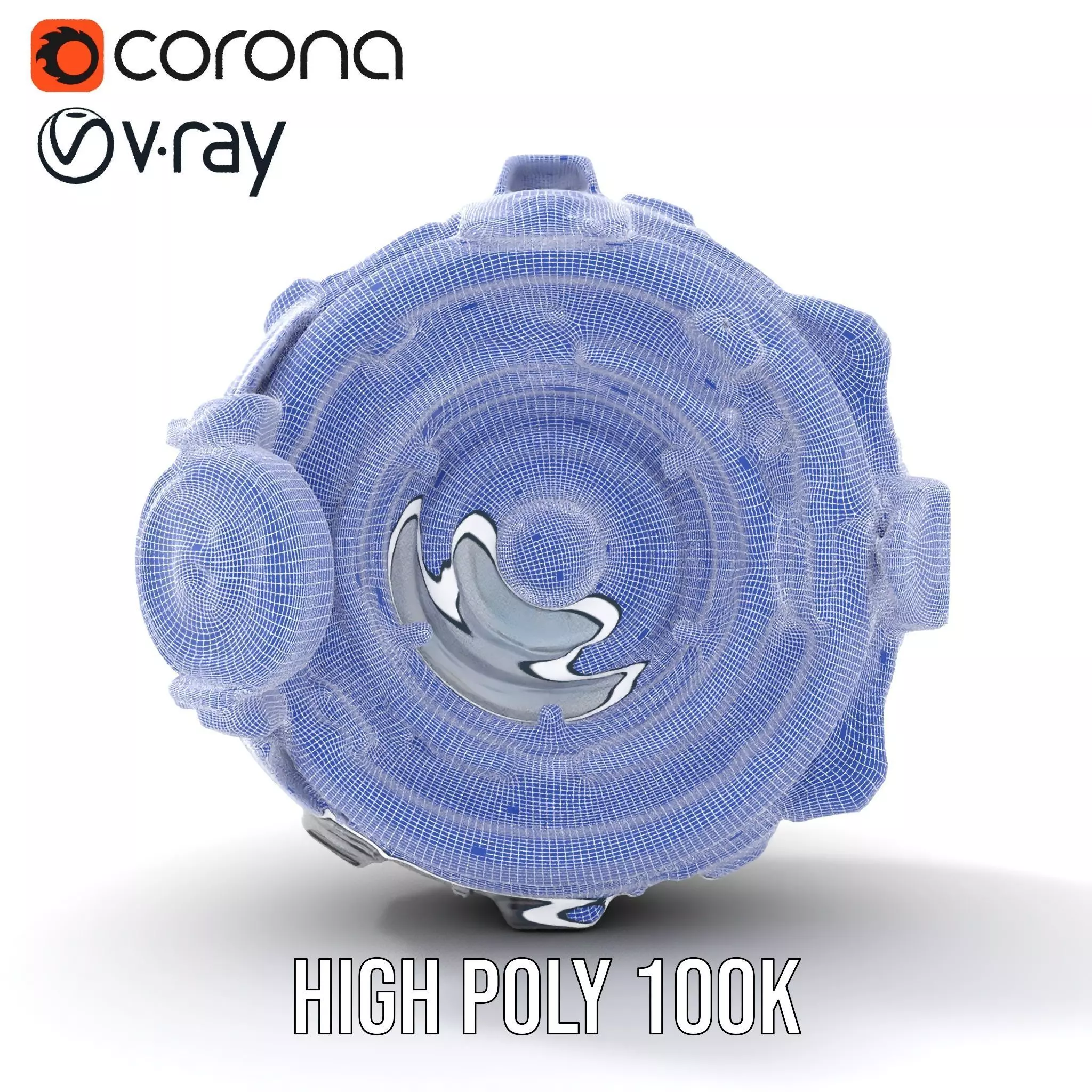 Futuristic Energy Core Model Pack with Glowing Elements Low-poly 3D model_33