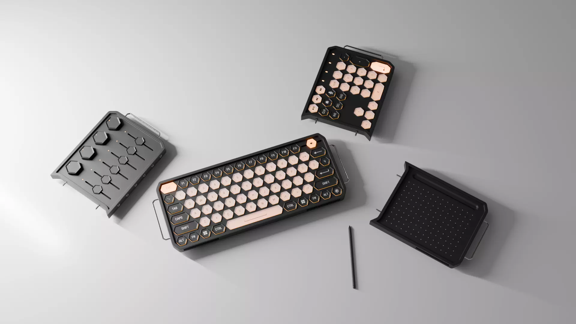 Keyboard concept 3D model_19