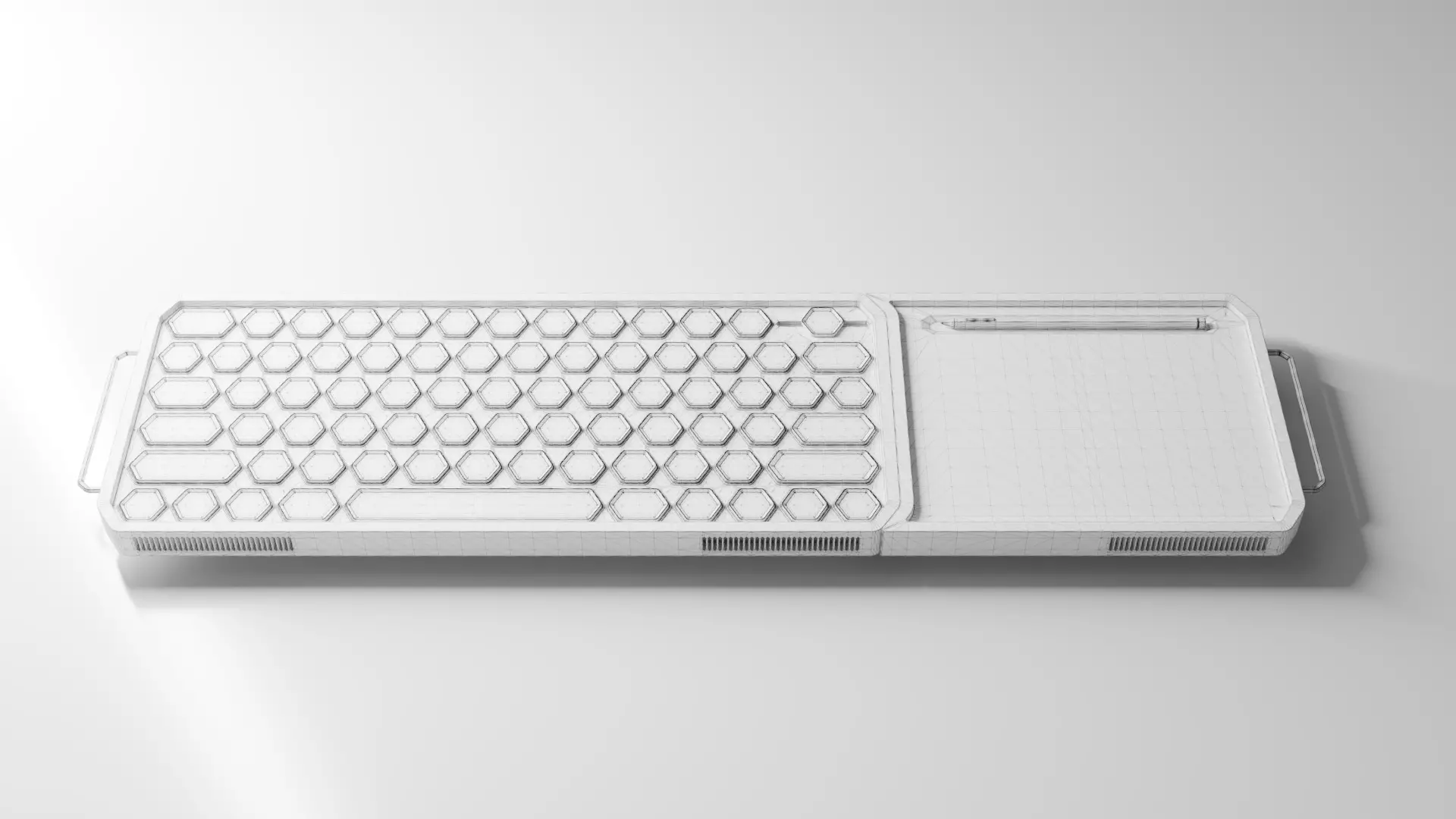 Keyboard concept 3D model_9