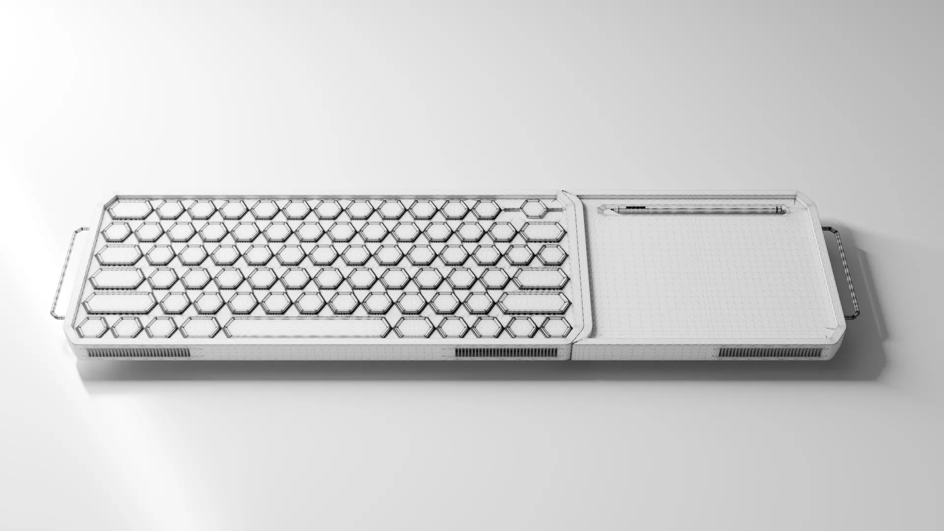 Keyboard concept 3D model_8