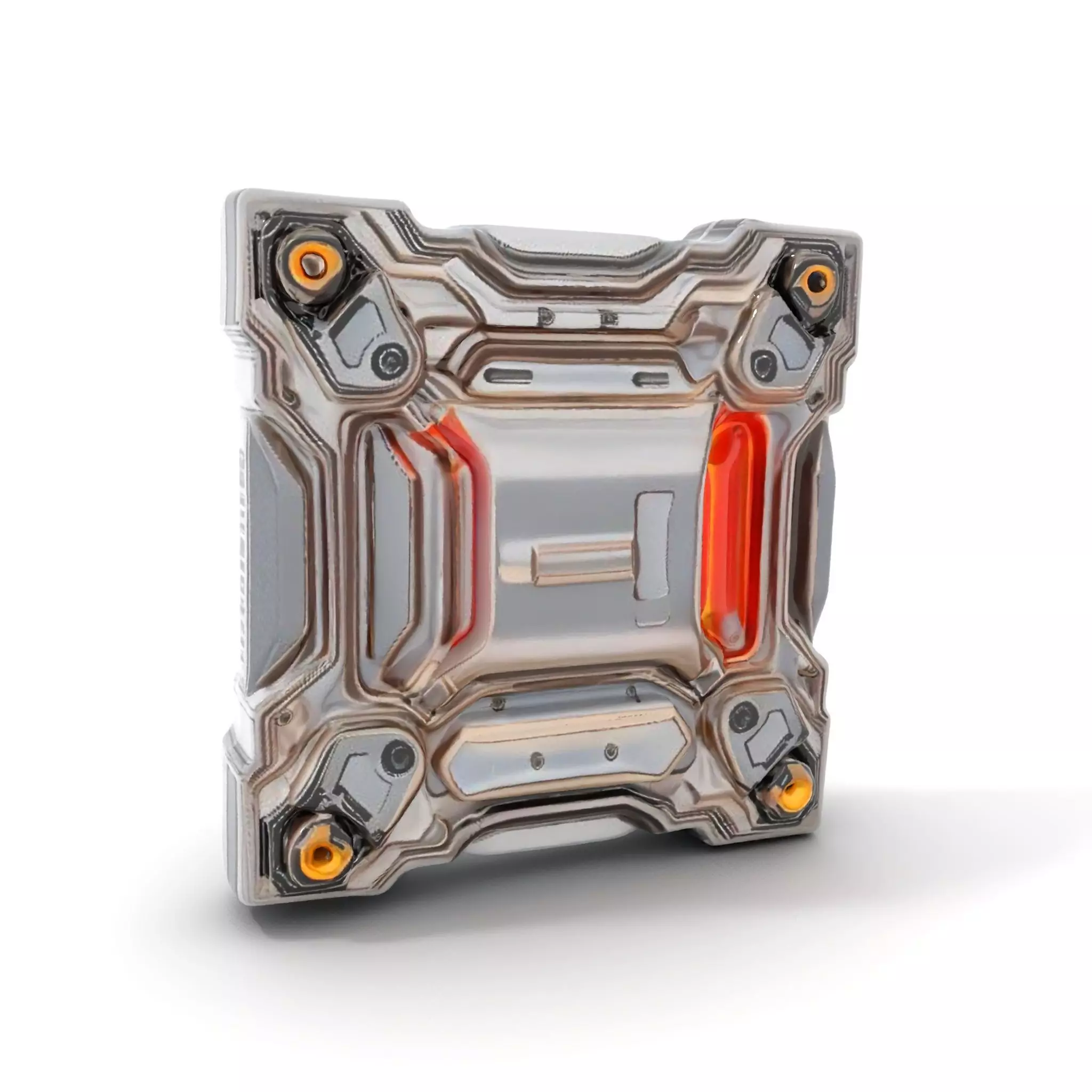 Futuristic Scifi Wall Panel Model Pack Low-poly 3D model_0