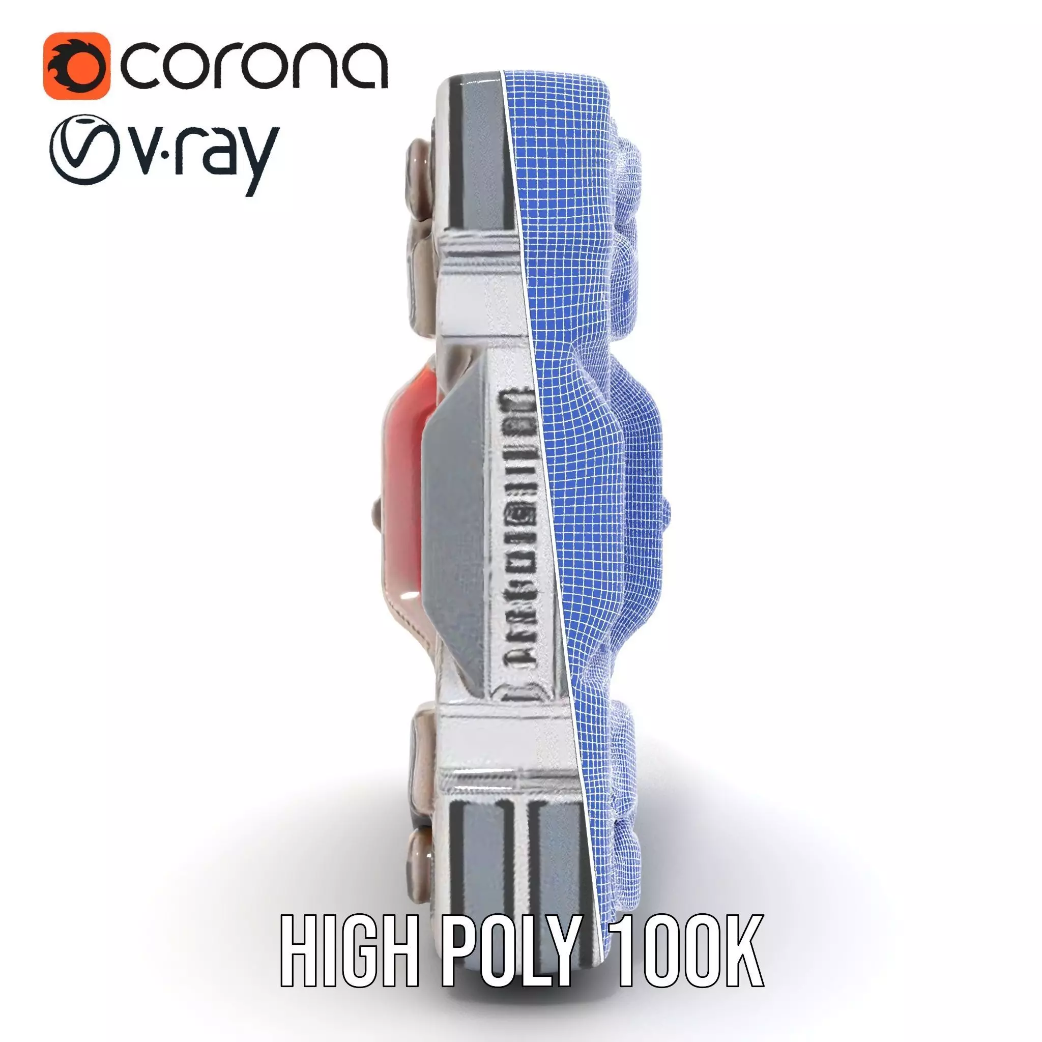 Futuristic Scifi Wall Panel Model Pack Low-poly 3D model_34