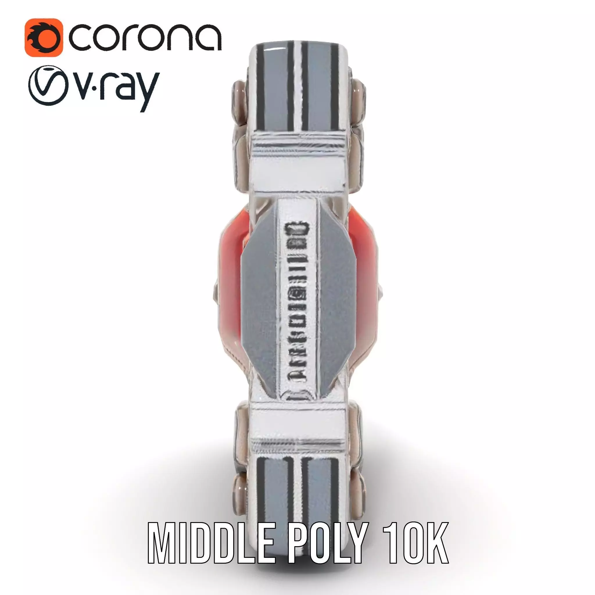 Futuristic Scifi Wall Panel Model Pack Low-poly 3D model_18