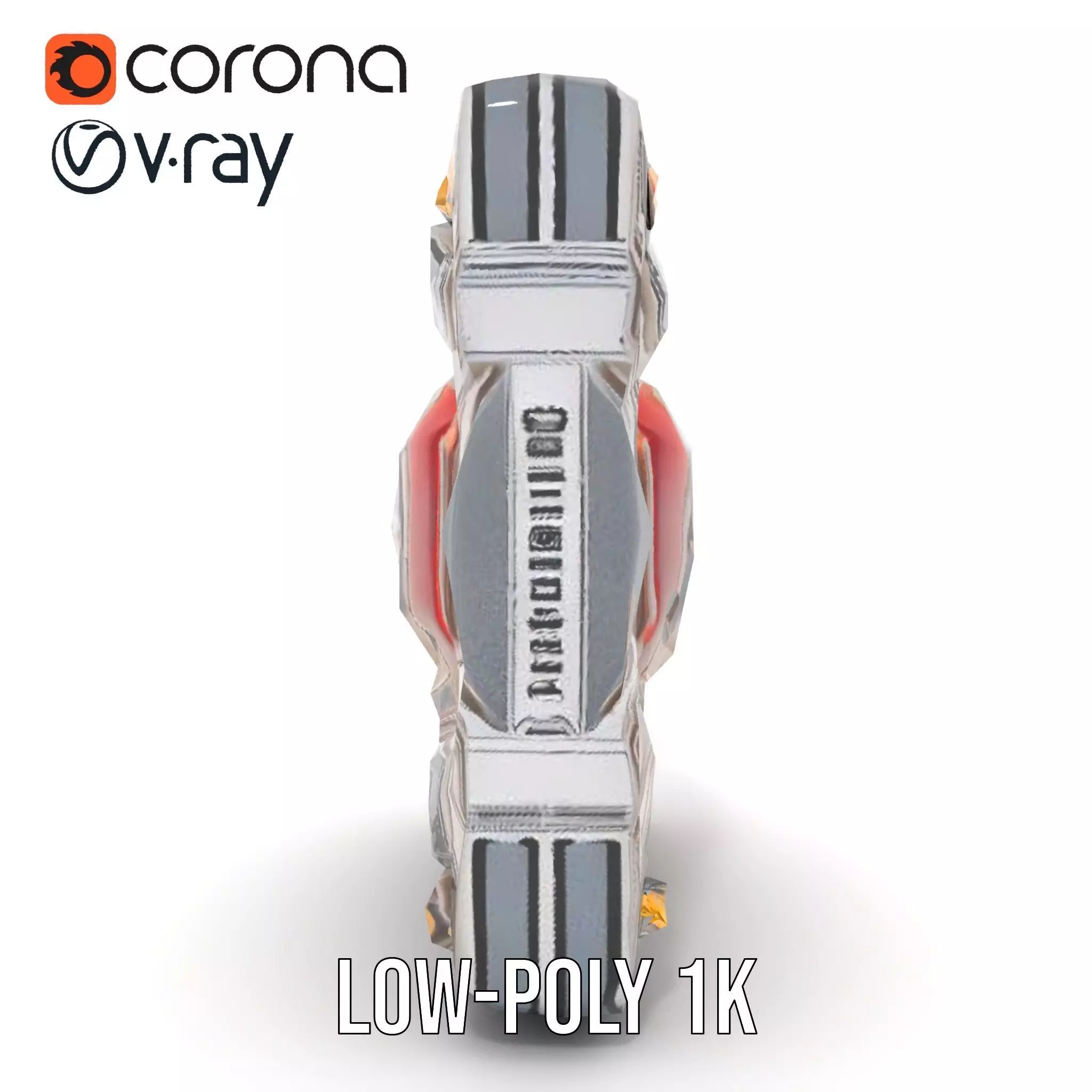 Futuristic Scifi Wall Panel Model Pack Low-poly 3D model_19