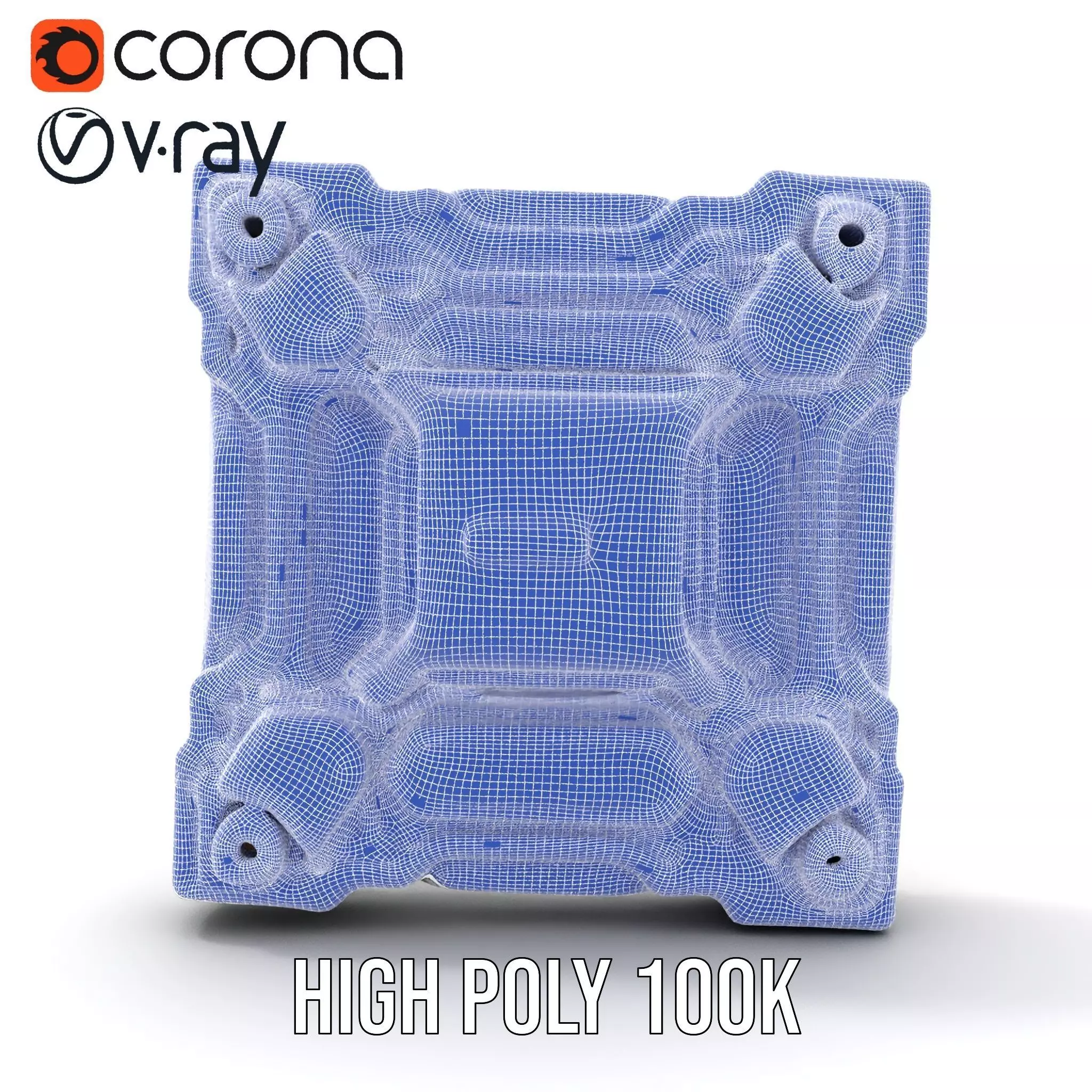 Futuristic Scifi Wall Panel Model Pack Low-poly 3D model_33