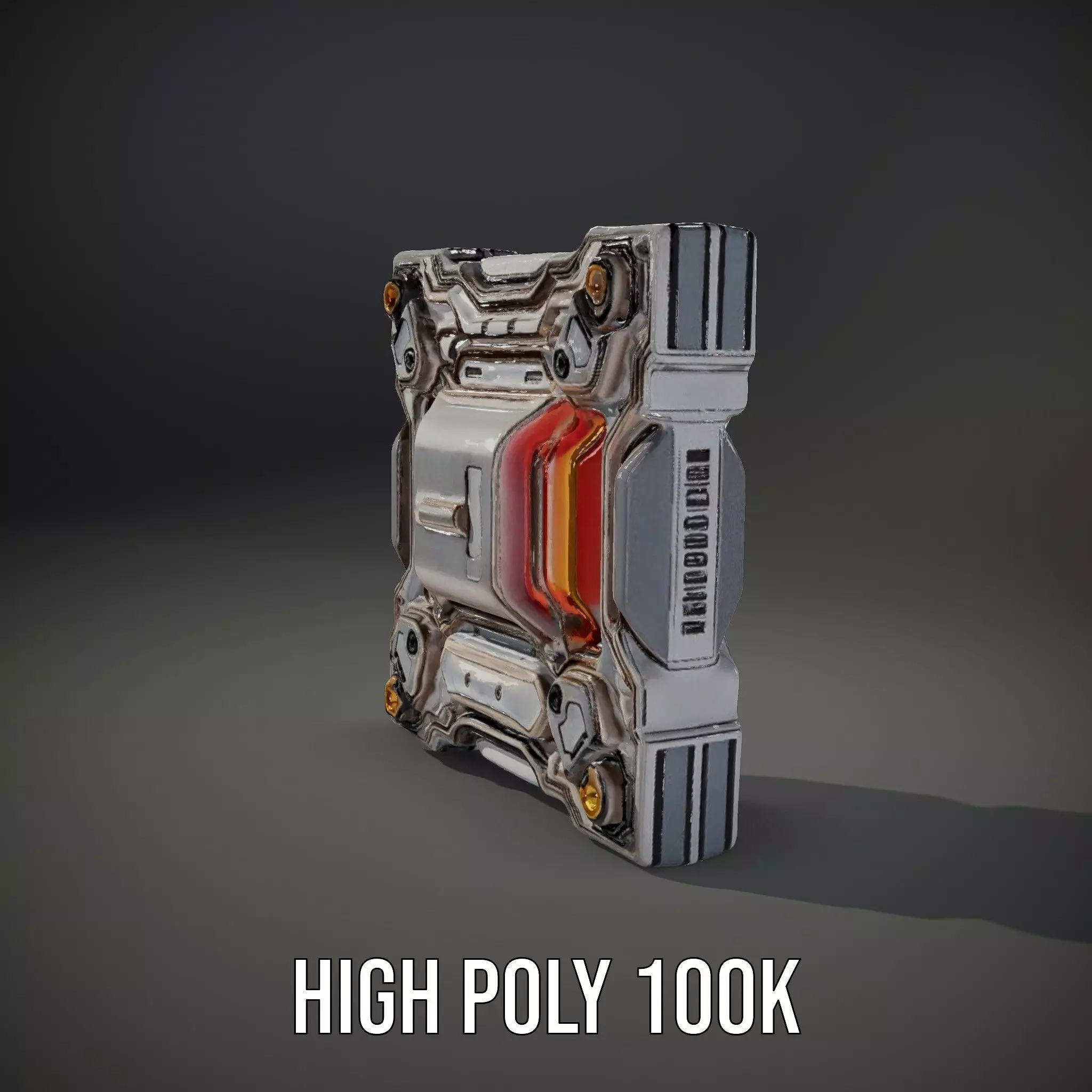 Futuristic Scifi Wall Panel Model Pack Low-poly 3D model_9