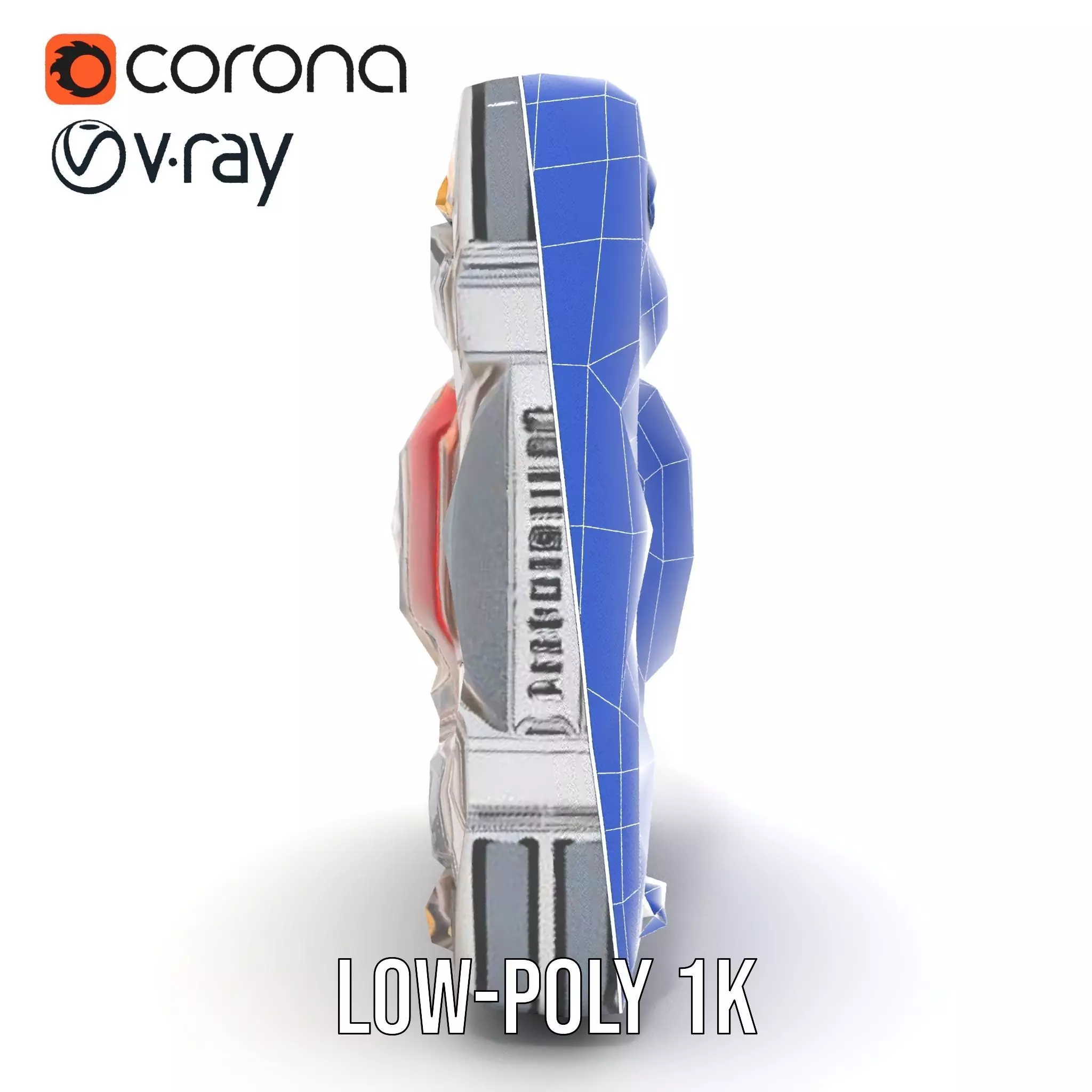 Futuristic Scifi Wall Panel Model Pack Low-poly 3D model_28