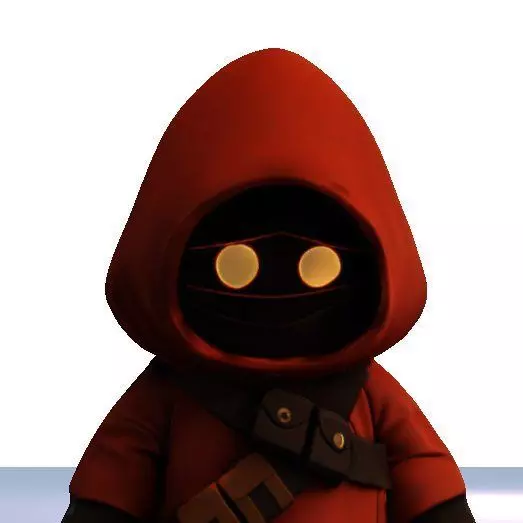 Jawa Chibi Character 3D Model for 3D Printing and Animation 3D model_1