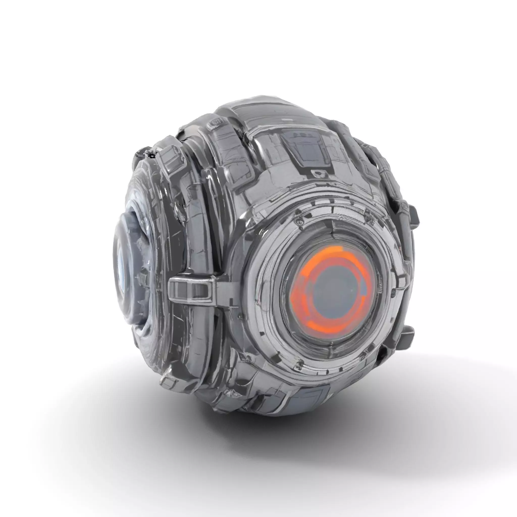 Futuristic Mechanical Sphere Model Pack Low-poly 3D model_17