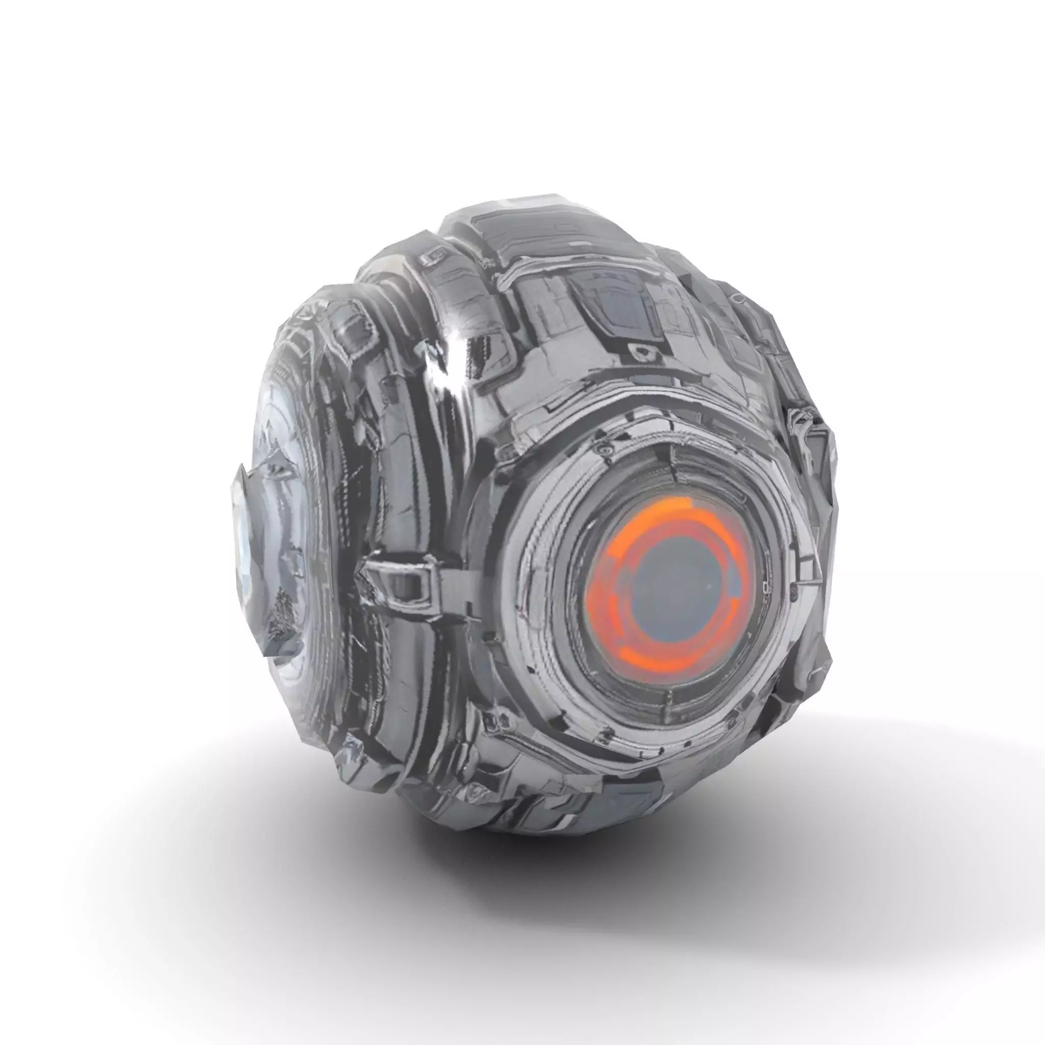 Futuristic Mechanical Sphere Model Pack Low-poly 3D model_7